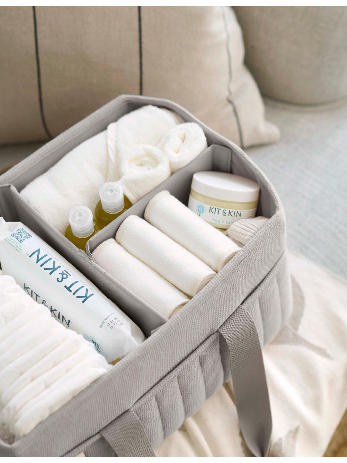 Image 4 of 7 of Mamas & Papas Nappy Caddy - Grey Waffle
