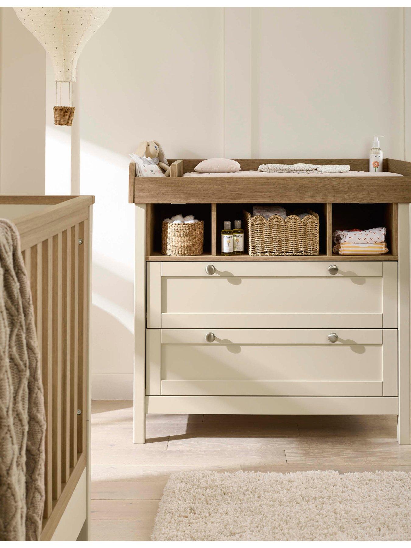 Image 6 of 7 of Mamas & Papas Harwell Small Cotbed Range (Small Cotbed, Dresser &amp; Wardrobe) Cashmere