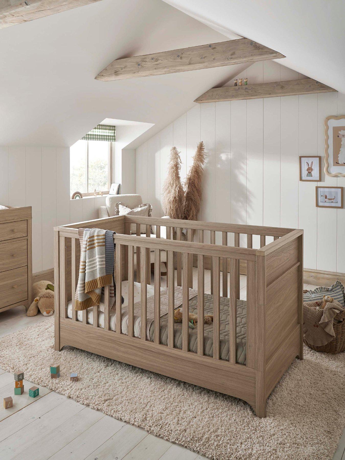 Mamas & Papas Barton Cot Bed, Oak