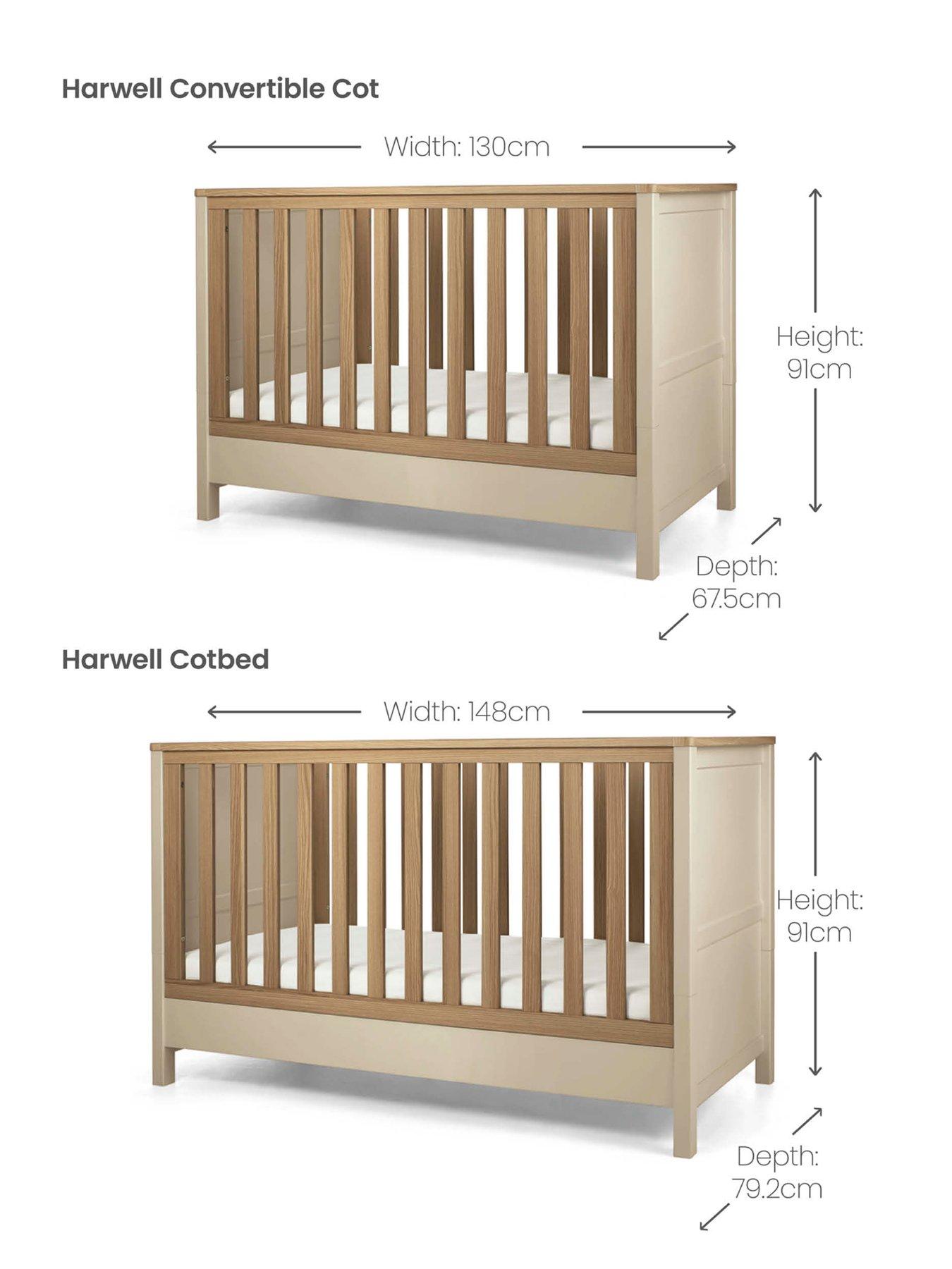Image 1 of 6 of Mamas & Papas Harwell Small Cotbed Cashmere