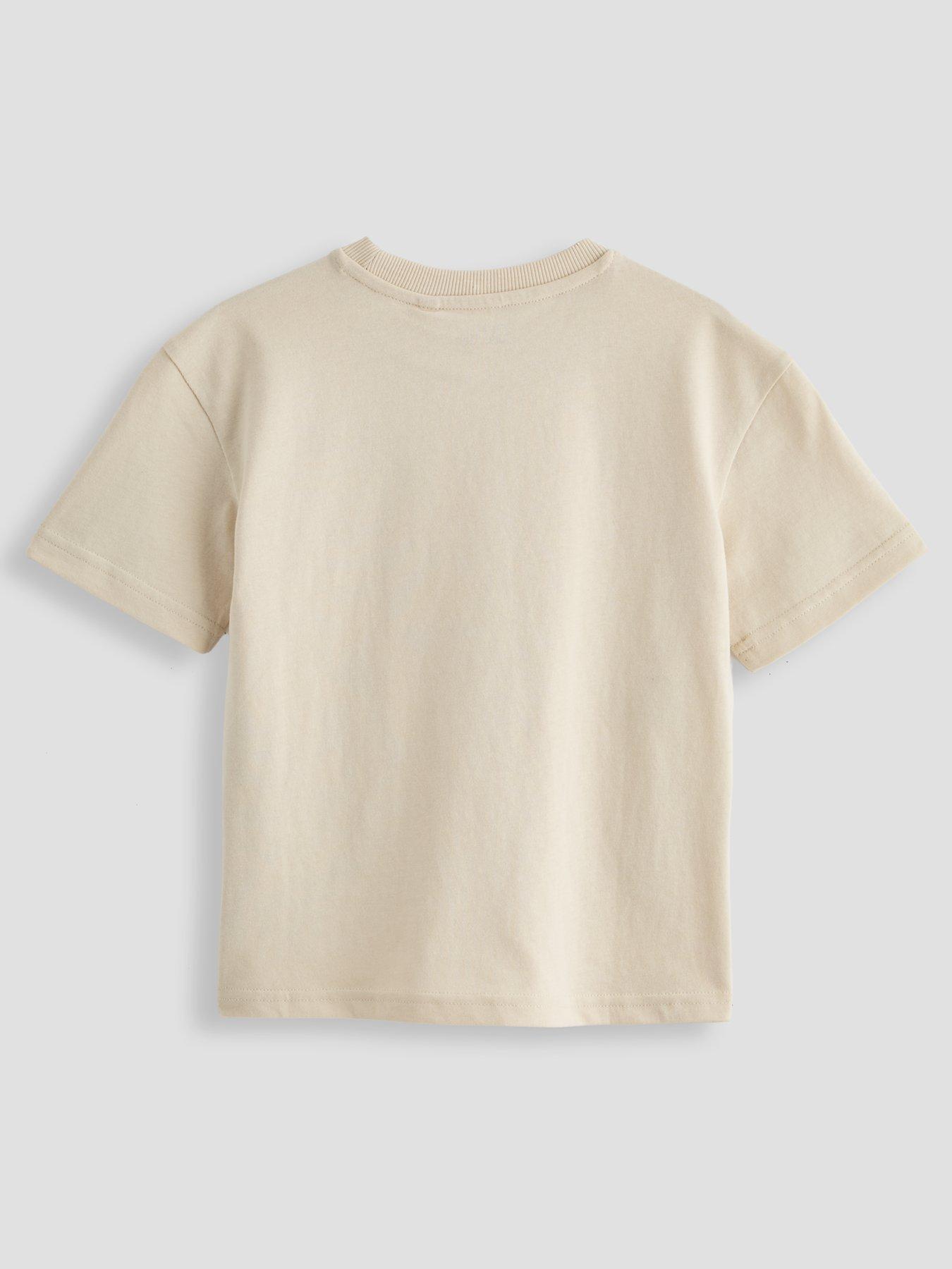 Image 2 of 4 of The Very Collection Boys Embroidered Cactus T-shirt - Stone