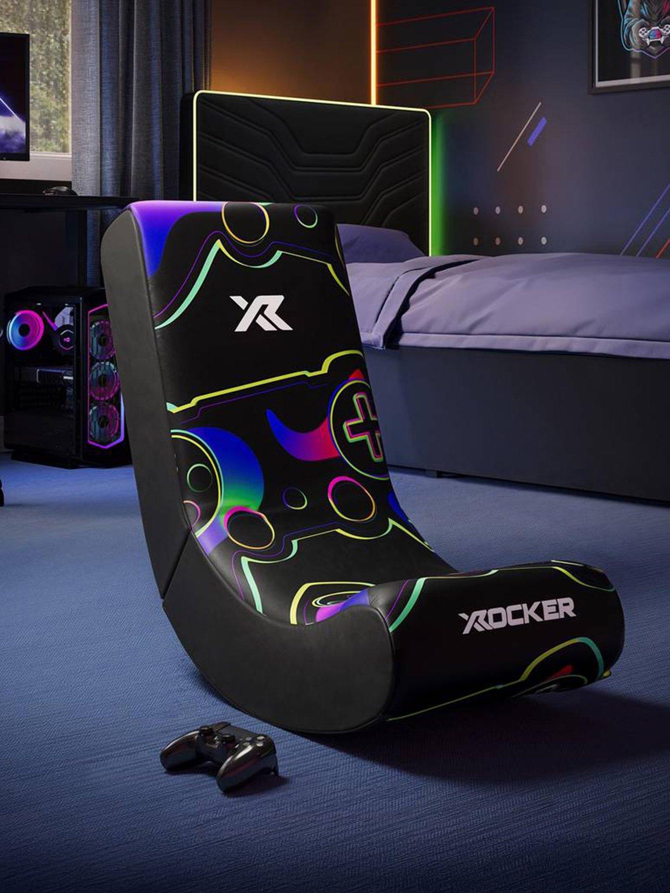 X Rocker Video Rocker Gaming Chair for Kids - Gamepad Black | Very