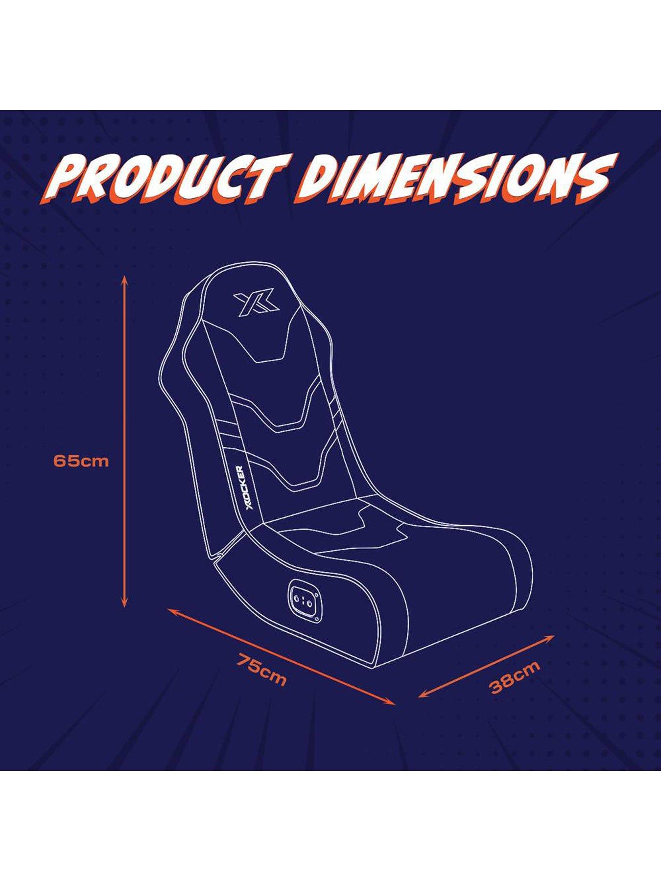 X Rocker Shadow 2.0 Audio Floor Rocker Gaming Chair for Kids - Green ...