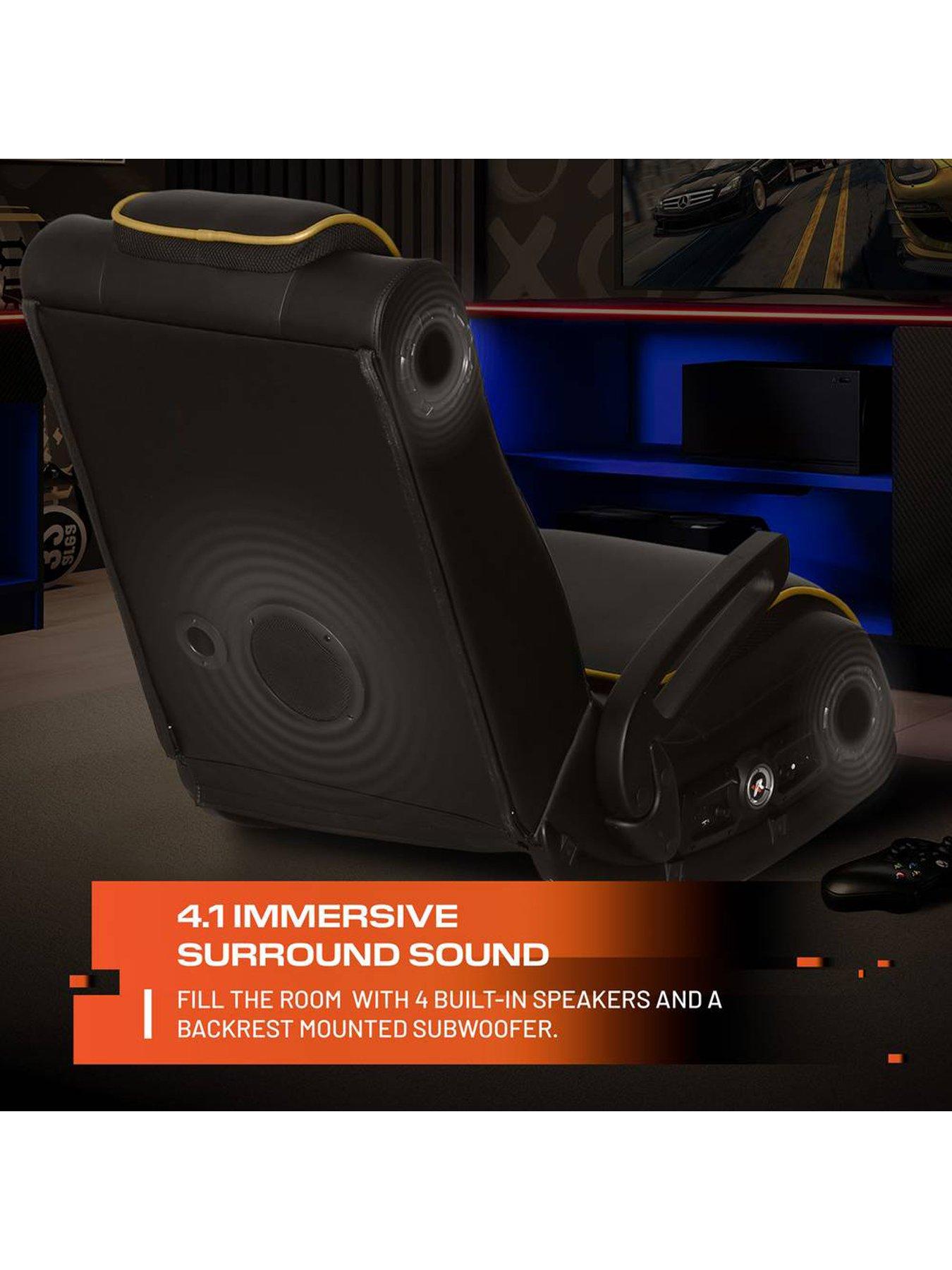 X Rocker Sentinel 4.1 Bluetooth Audio Floor Rocker Gaming Chair - Black ...