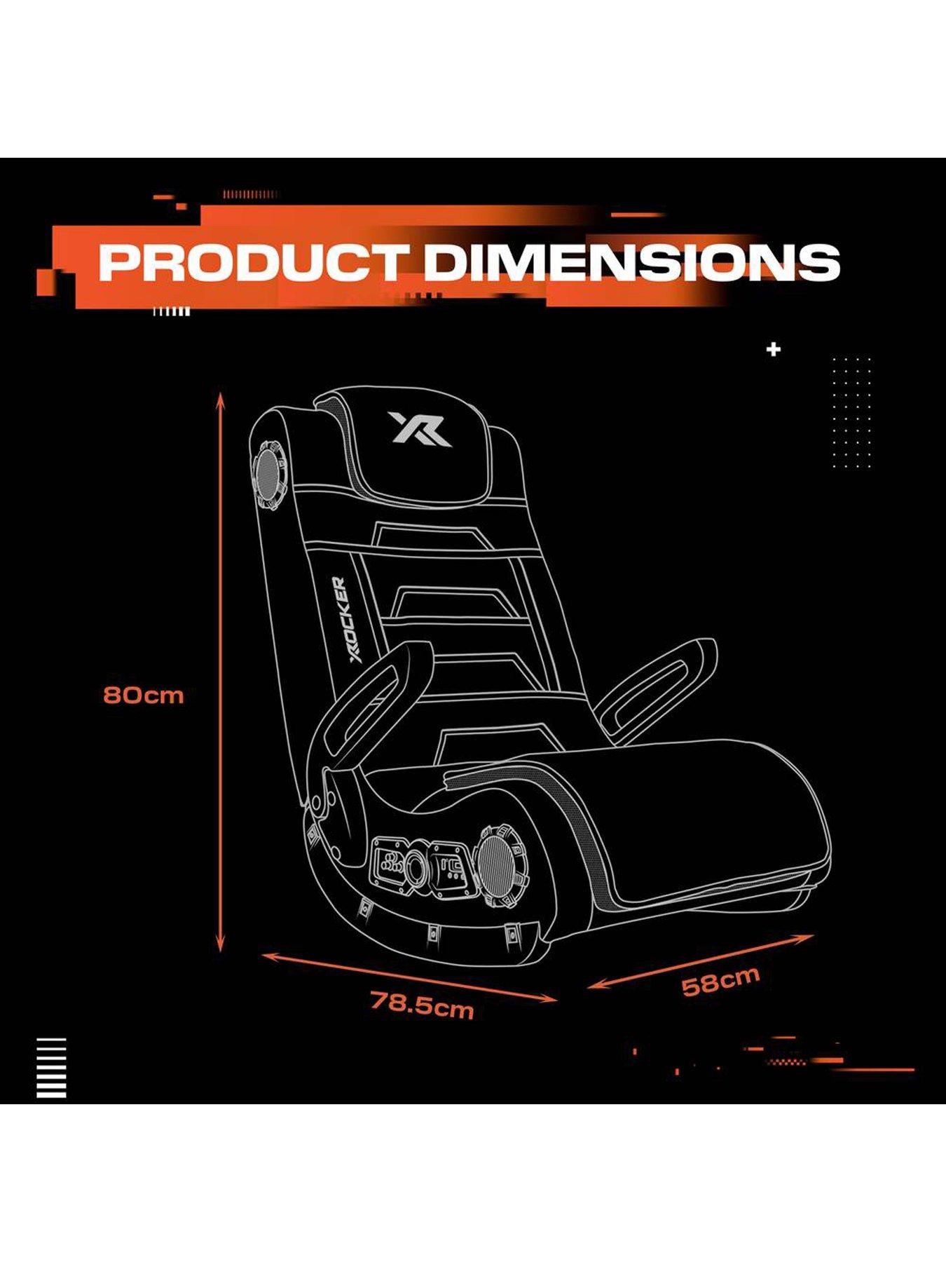 X Rocker Sentinel 4.1 Bluetooth Audio Floor Rocker Gaming Chair - Black ...
