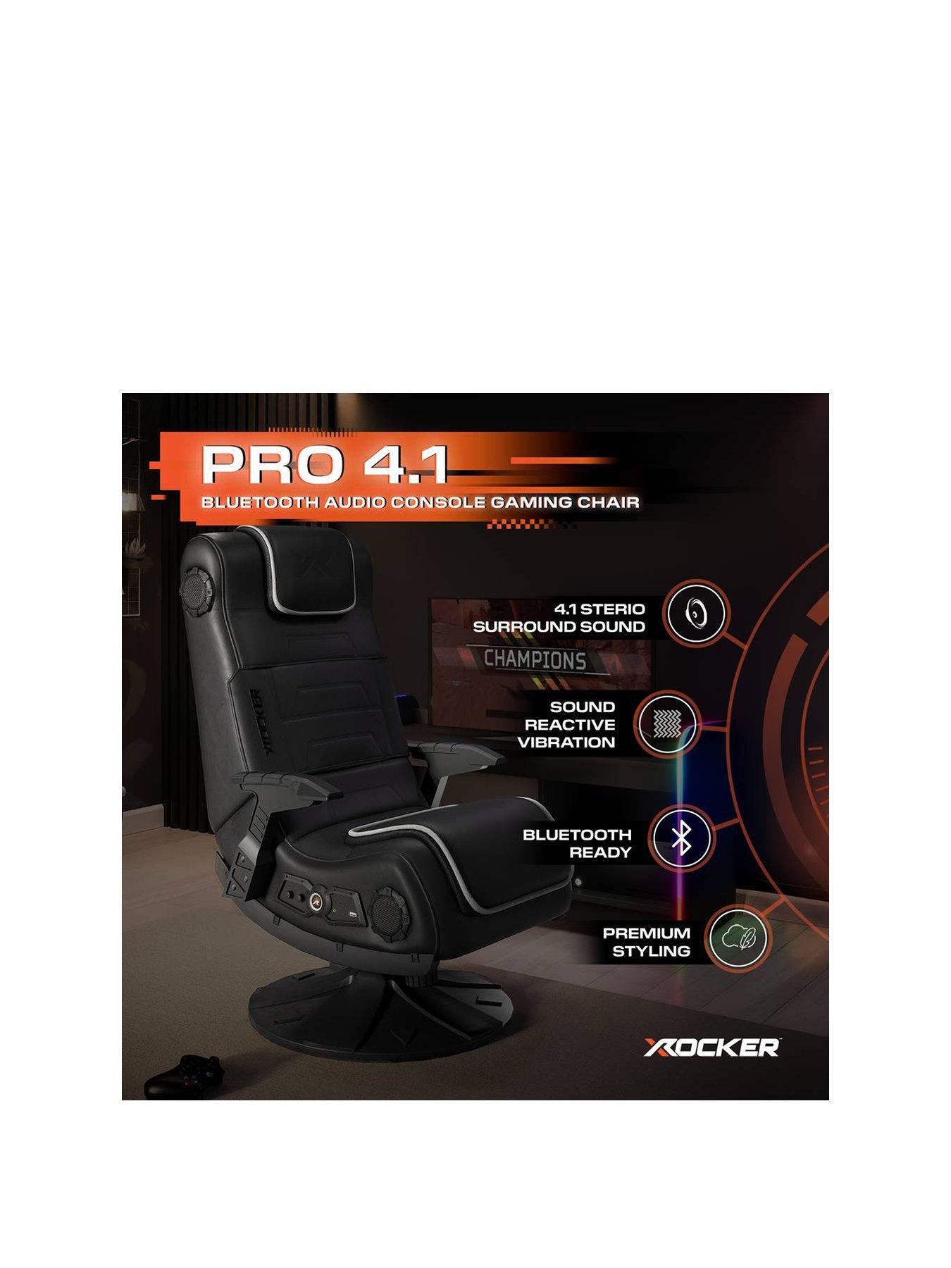X Rocker Pro 4.1 Bluetooth Audio Console Gaming Chair - Black | Very