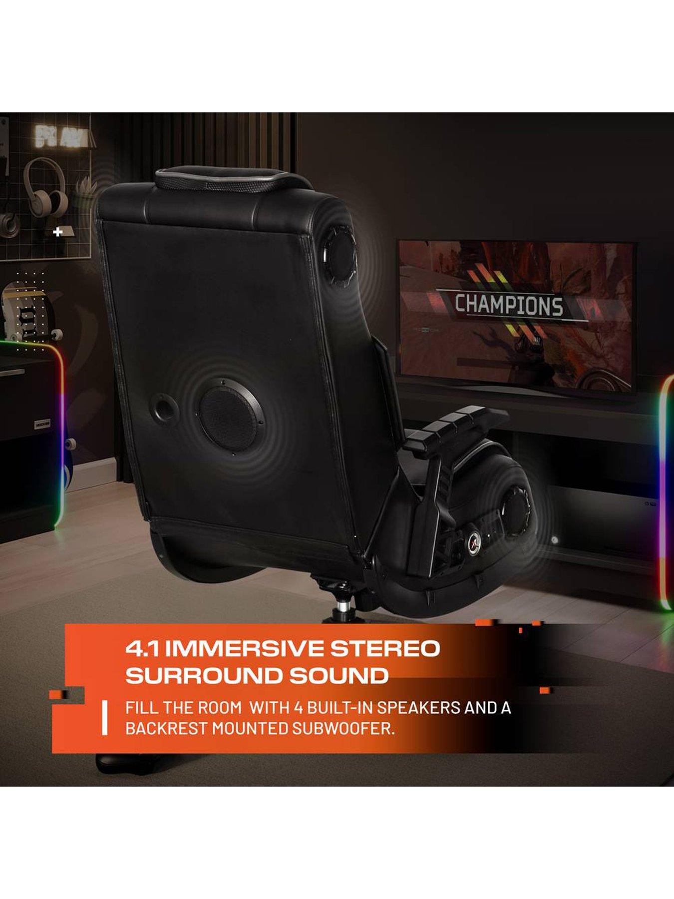 X Rocker Pro 4.1 Bluetooth Audio Console Gaming Chair - Black | Very