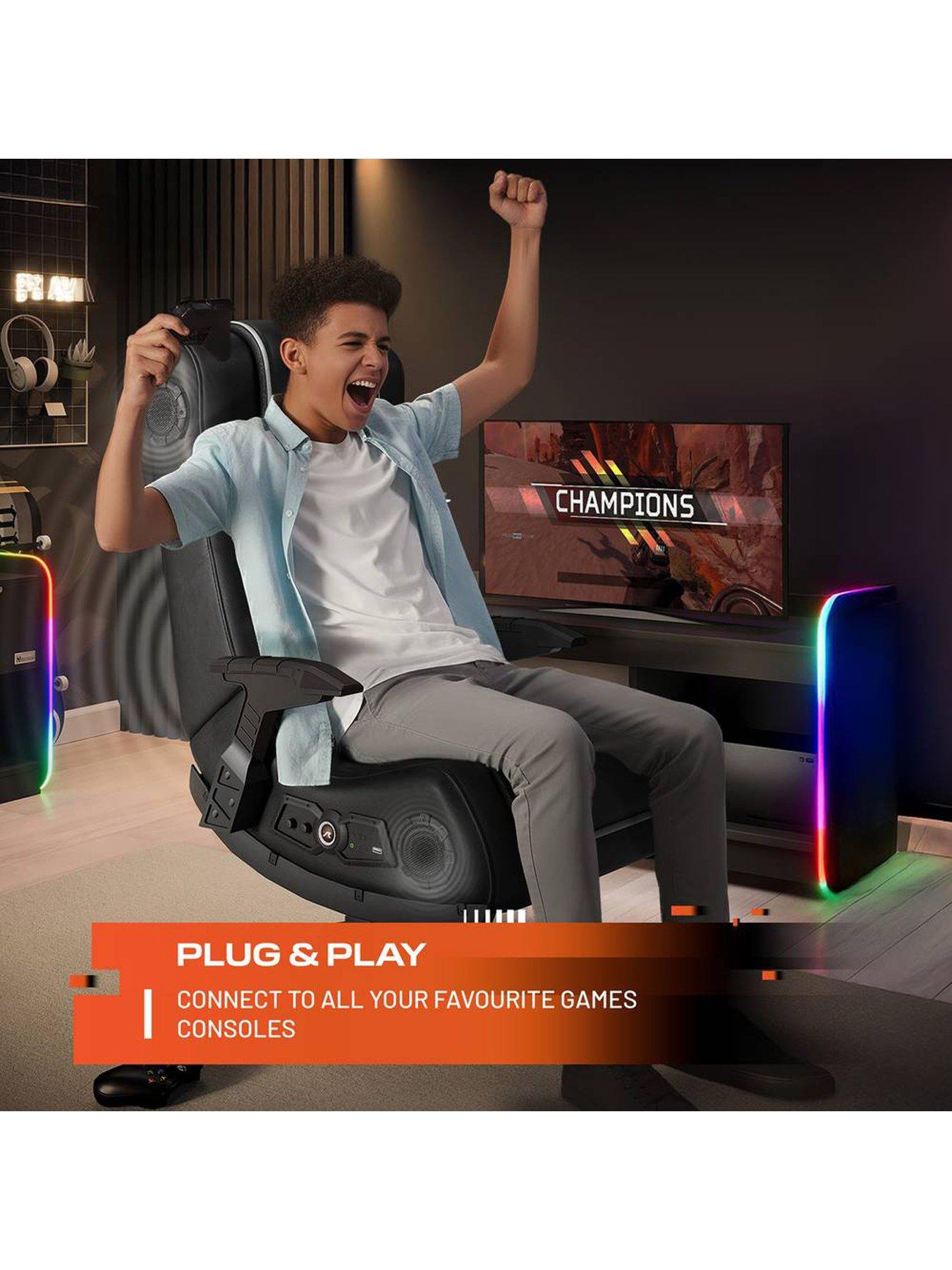 X Rocker Pro 4.1 Bluetooth Audio Console Gaming Chair - Black | Very