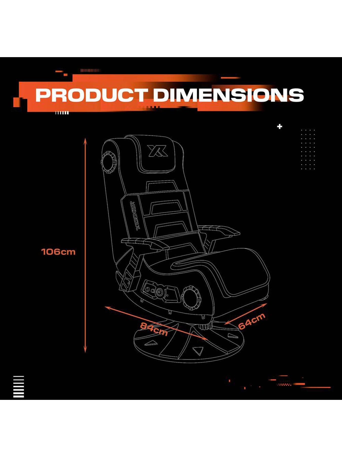 X Rocker Pro 4.1 Bluetooth Audio Console Gaming Chair - Black | Very