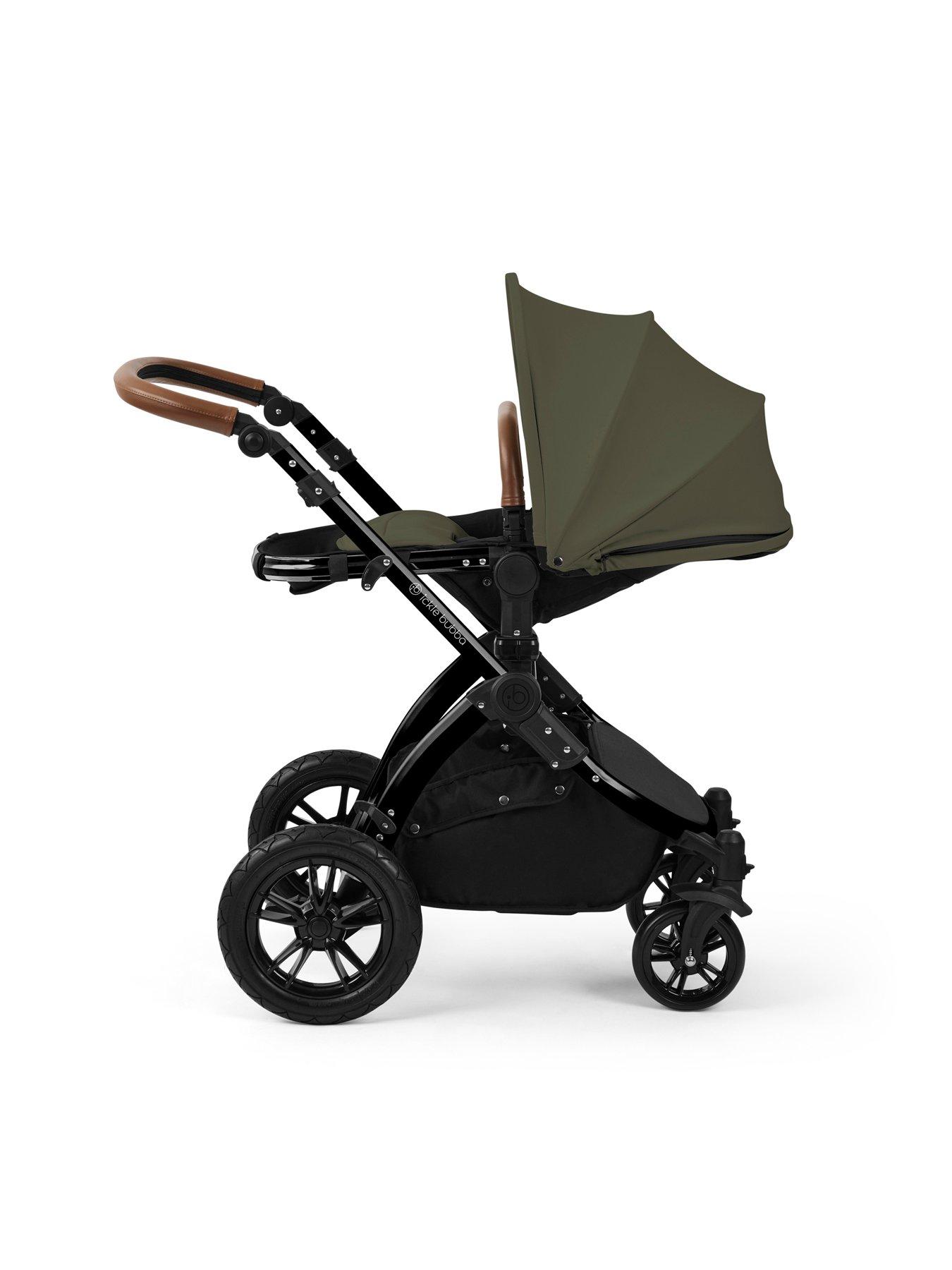 Image 5 of 7 of Ickle Bubba Stomp Luxe 12 Piece Travel System with i-Size Nimbus Car Seat & Spin ISOFIX Base - Black / Woodland / Tan