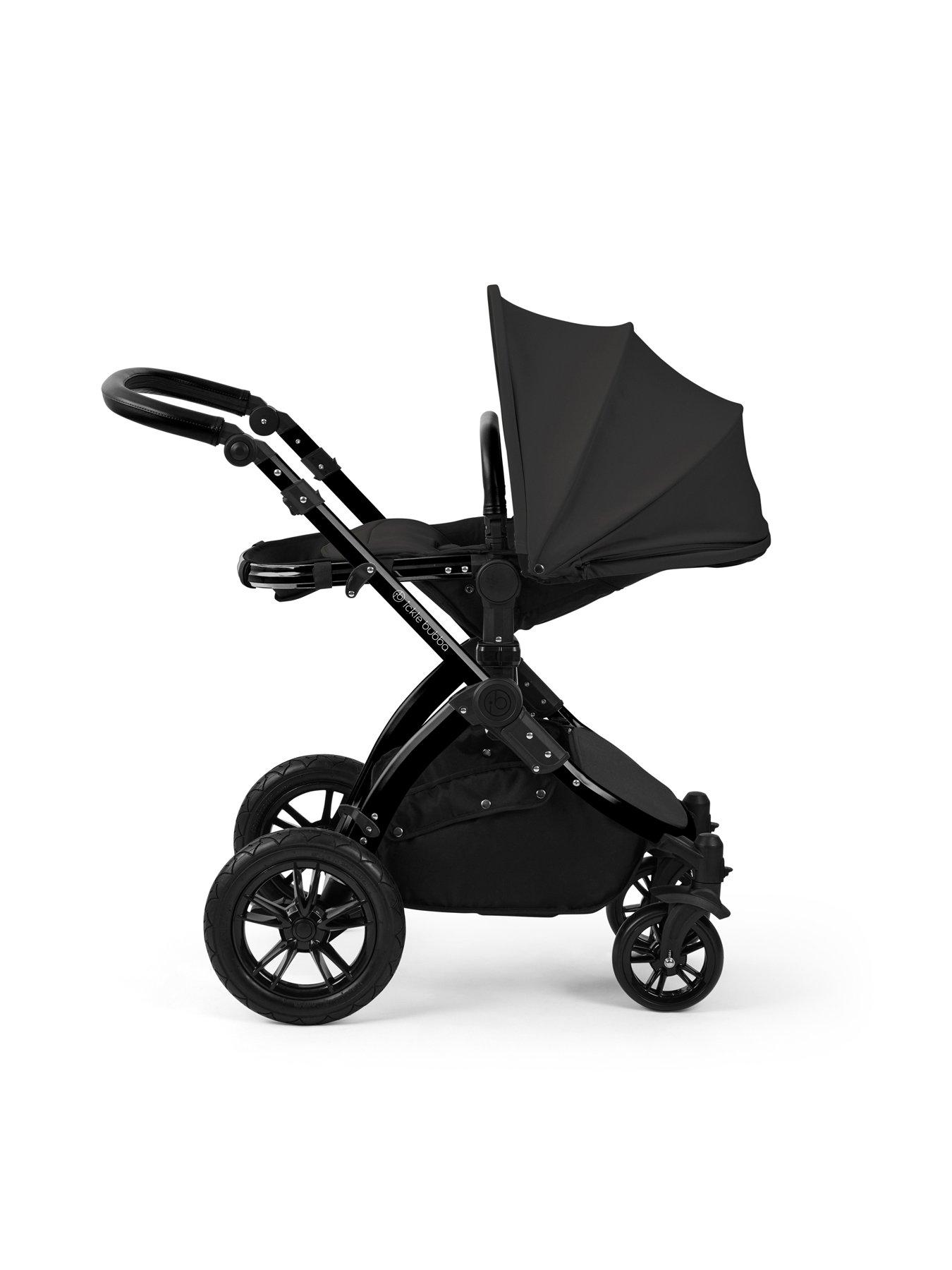 Image 5 of 7 of Ickle Bubba Stomp Luxe 12 Piece Travel system with i-Size Nimbus Car Seat & Spin ISOFIX Base - Black / Charcoal Grey / Black