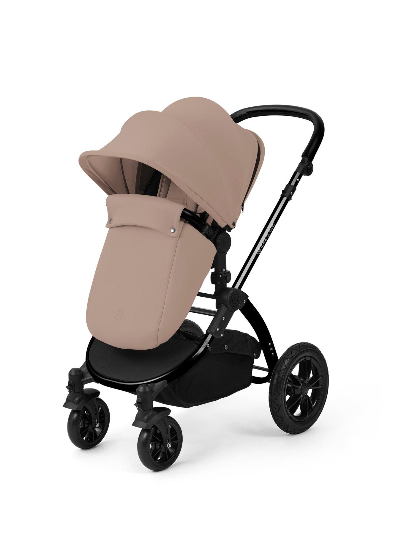 Image 3 of 7 of Ickle Bubba Stomp Luxe 12 Piece Travel System with i-Size Nimbus Car Seat & Spin ISOFIX Base - Black / Desert / Black