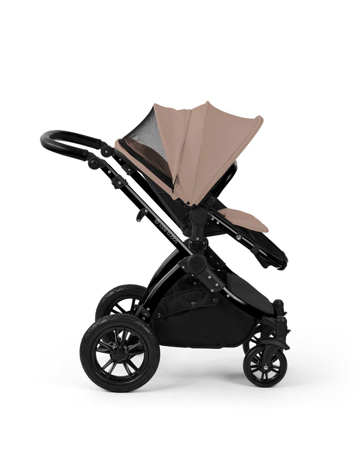 Image 4 of 7 of Ickle Bubba Stomp Luxe 12 Piece Travel System with i-Size Nimbus Car Seat & Spin ISOFIX Base - Black / Desert / Black