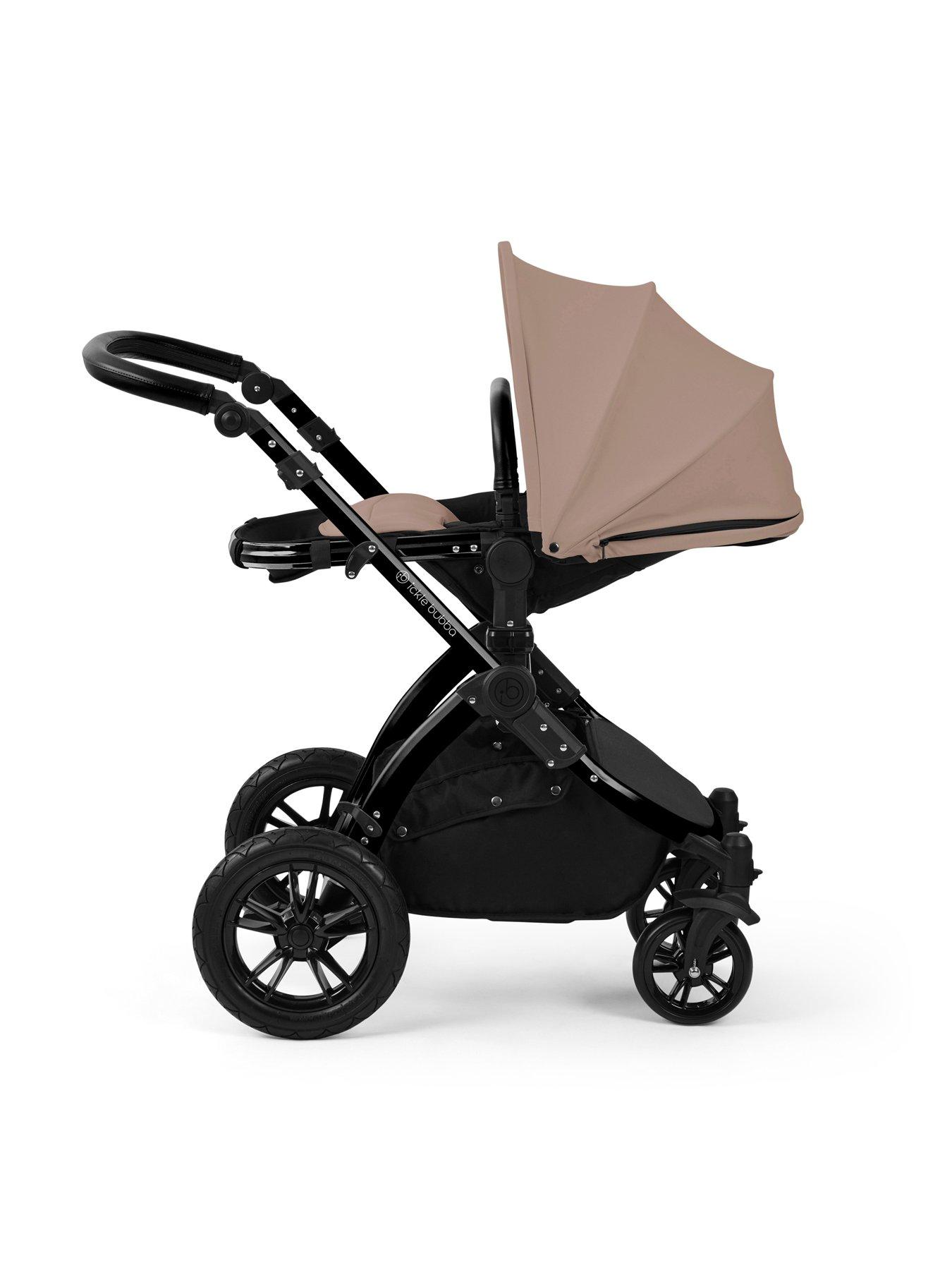 Image 5 of 7 of Ickle Bubba Stomp Luxe 12 Piece Travel System with i-Size Nimbus Car Seat & Spin ISOFIX Base - Black / Desert / Black