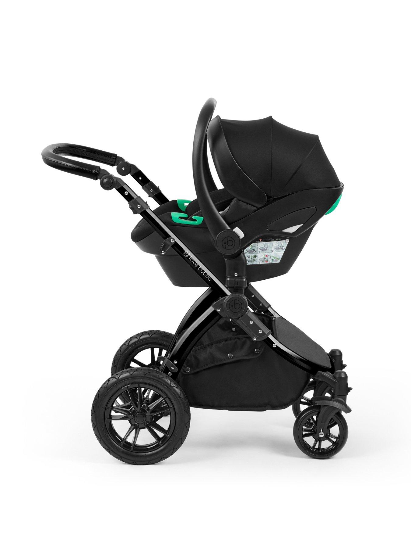 Image 6 of 7 of Ickle Bubba Stomp Luxe 12 Piece Travel System with i-Size Nimbus Car Seat & Spin ISOFIX Base - Black / Desert / Black