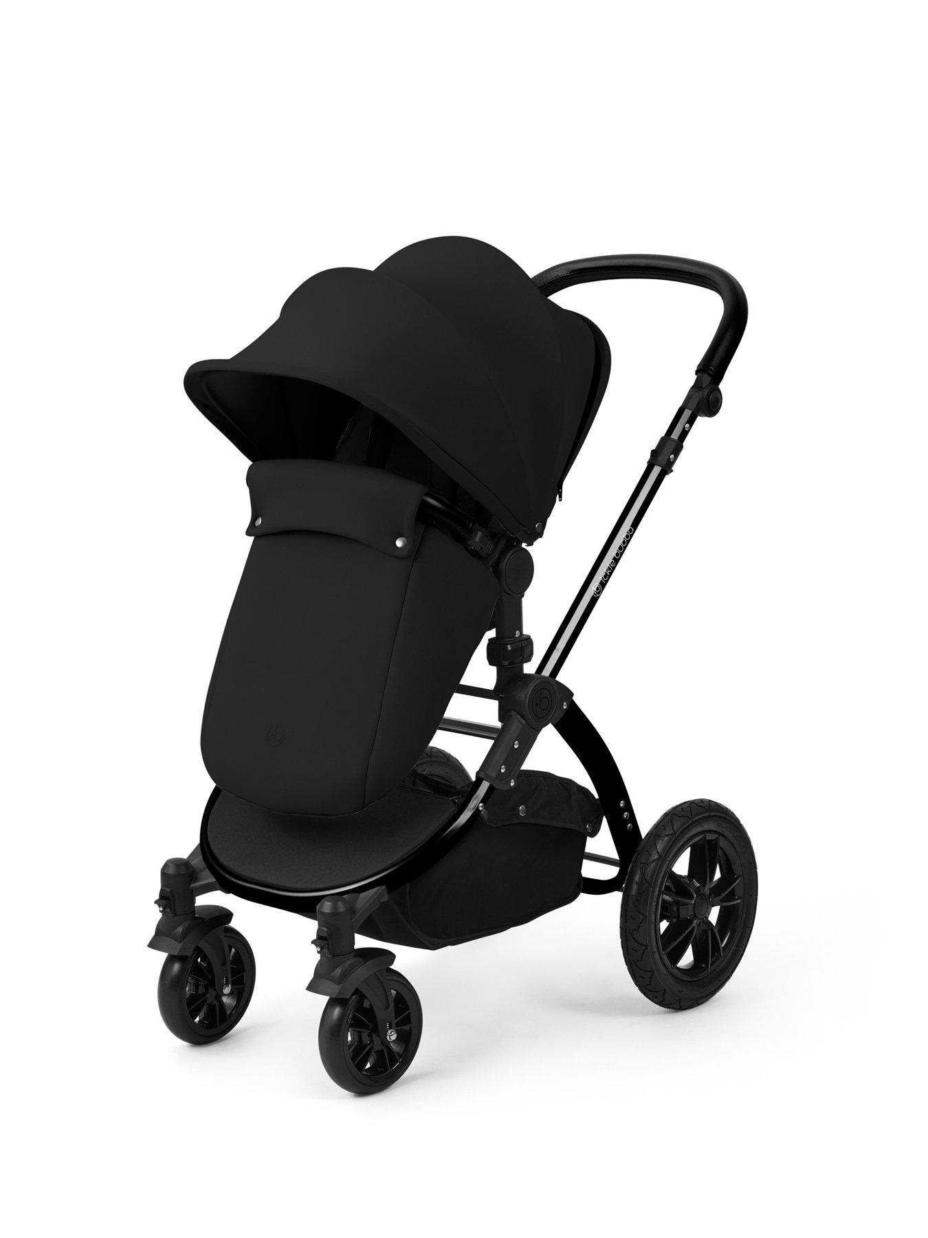 Image 3 of 7 of Ickle Bubba Stomp Luxe 12 Piece Travel System with i-Size Nimbus Car Seat & Spin ISOFIX Base - Black / Midnight / Black