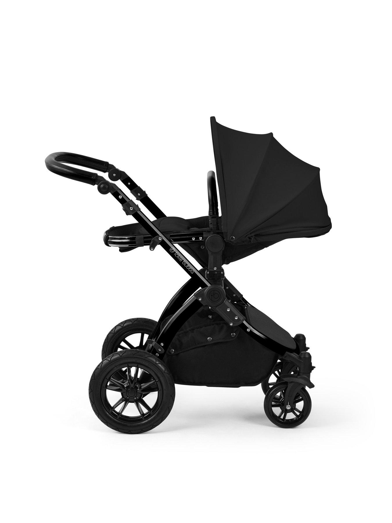 Image 5 of 7 of Ickle Bubba Stomp Luxe 12 Piece Travel System with i-Size Nimbus Car Seat & Spin ISOFIX Base - Black / Midnight / Black