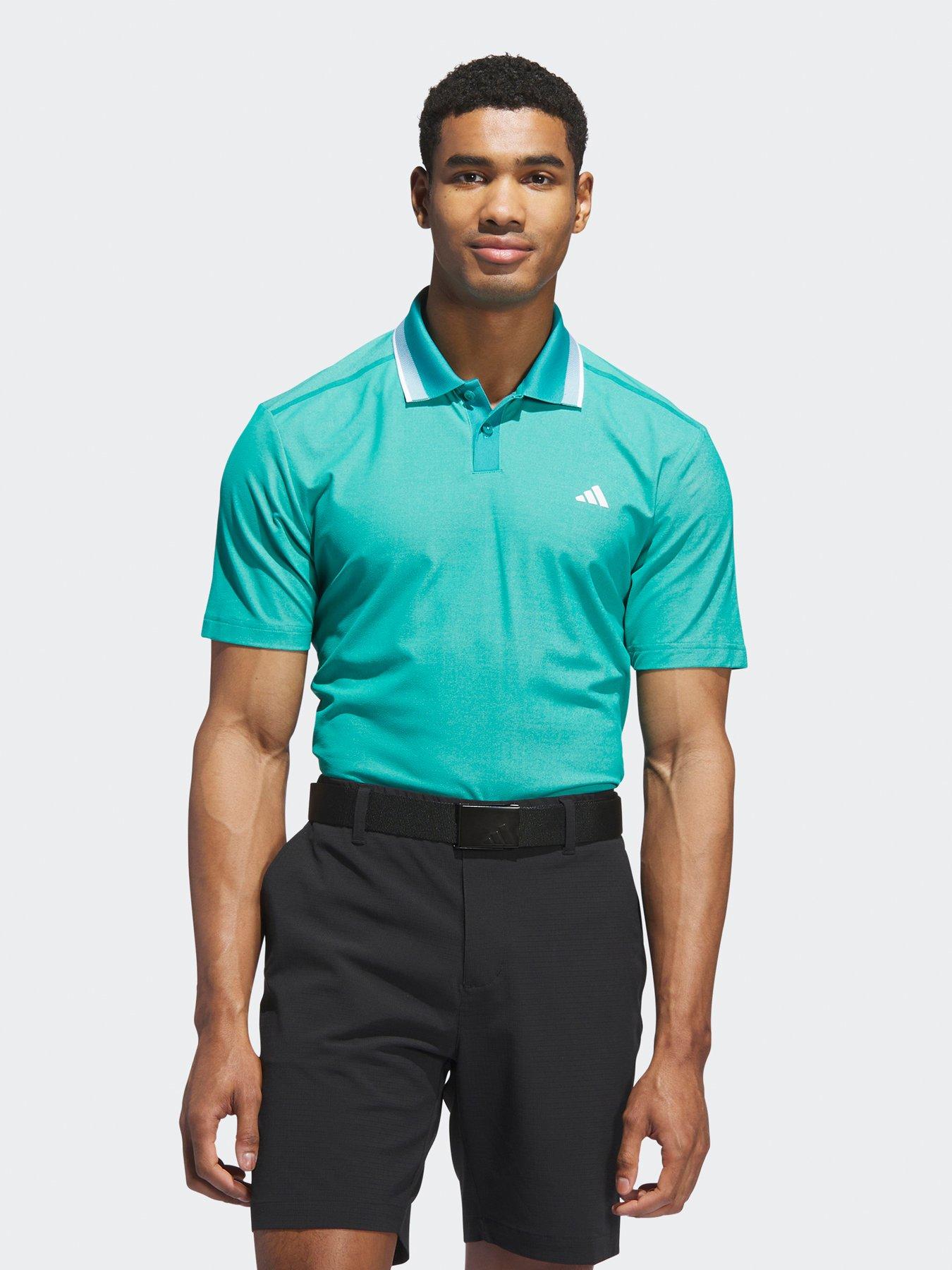 Adidas Mens Golf Ultimate365 Tour Twistknit Pique Polo Shirt - Green