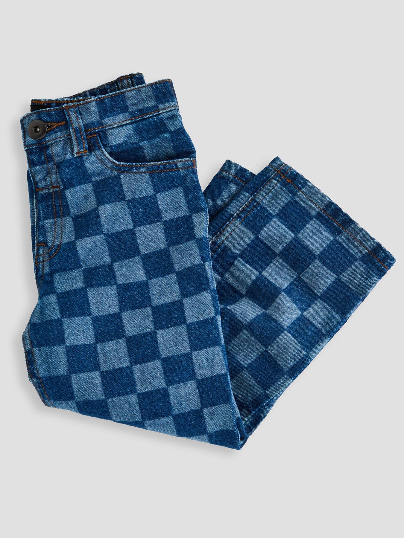 Image 5 of 6 of The Very Collection Boys Checkerboard Jeans - Navy