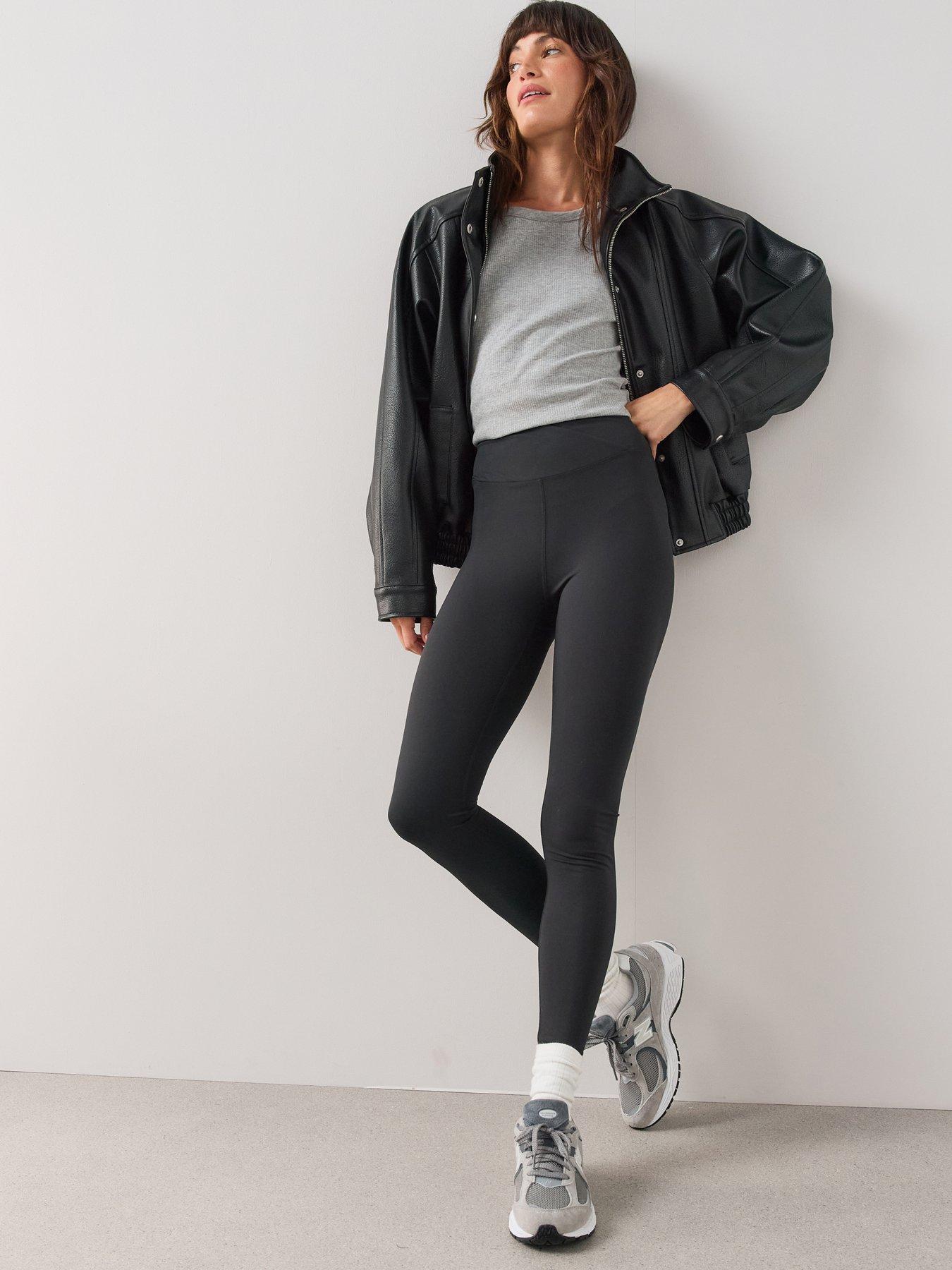 The Very Collection Ultimate Wrap Waist Leggings - Black