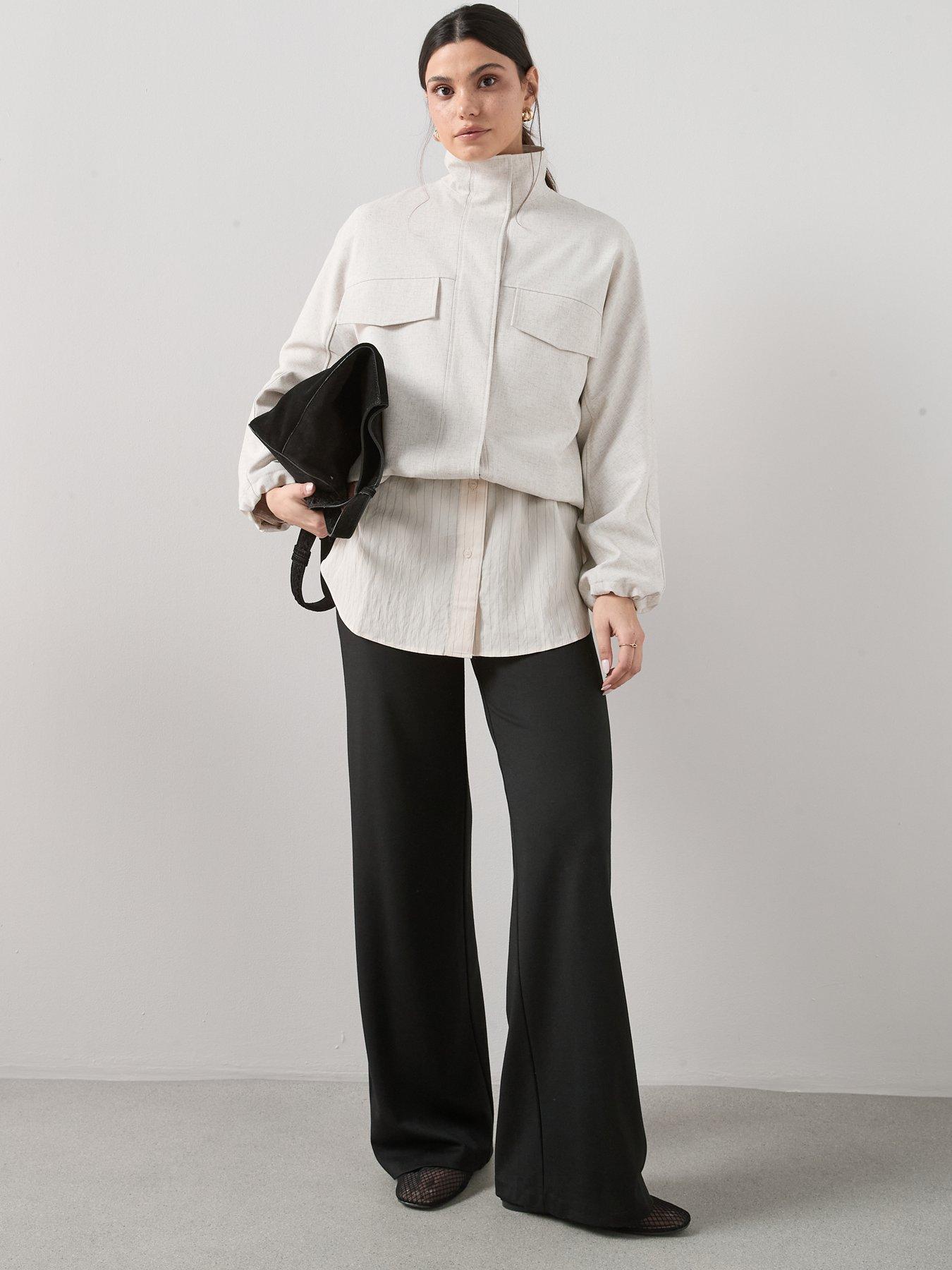 Image 3 of 6 of The Very Collection Stretch High Waist Wide Leg Trouser