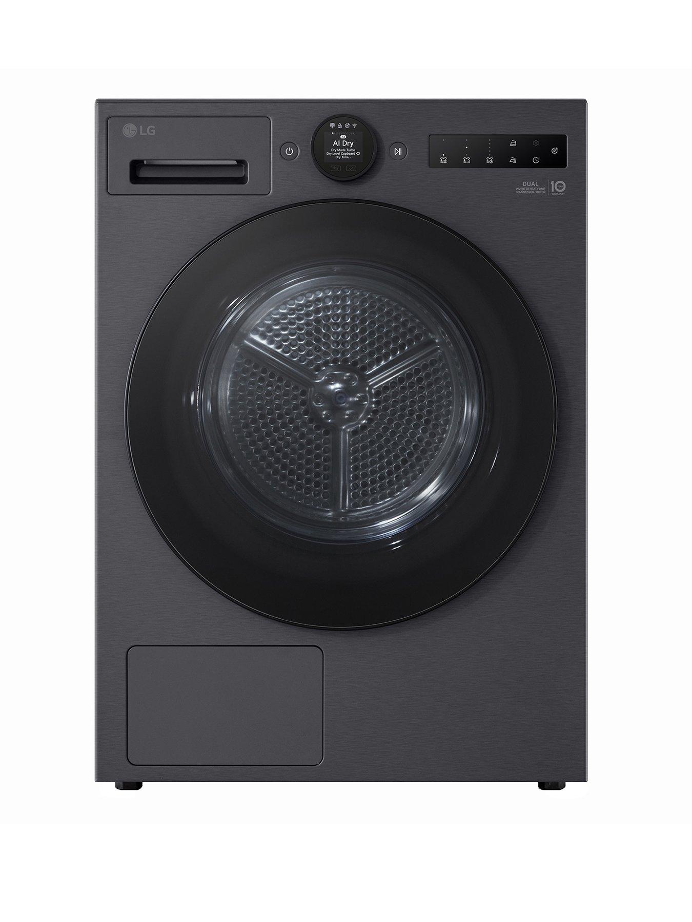 LG Series 7 AI Dry RHX7010TBB 10 kg Heat Pump Tumble Dryer - Matte Black - A+++ -10% (B) Rated