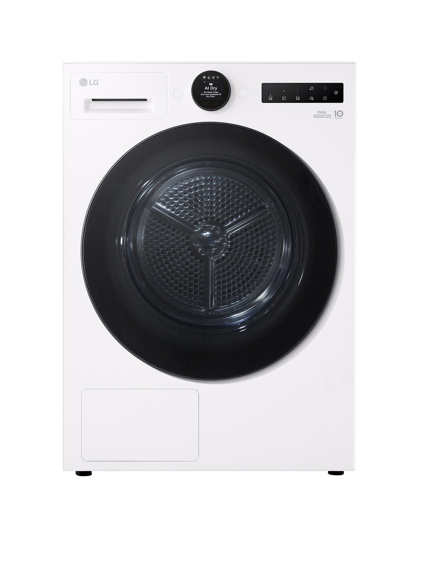 LG Series 7 AI Dry RHX7010TWB 10 kg Heat Pump Tumble Dryer - White - A+++ -10% (B) Rated