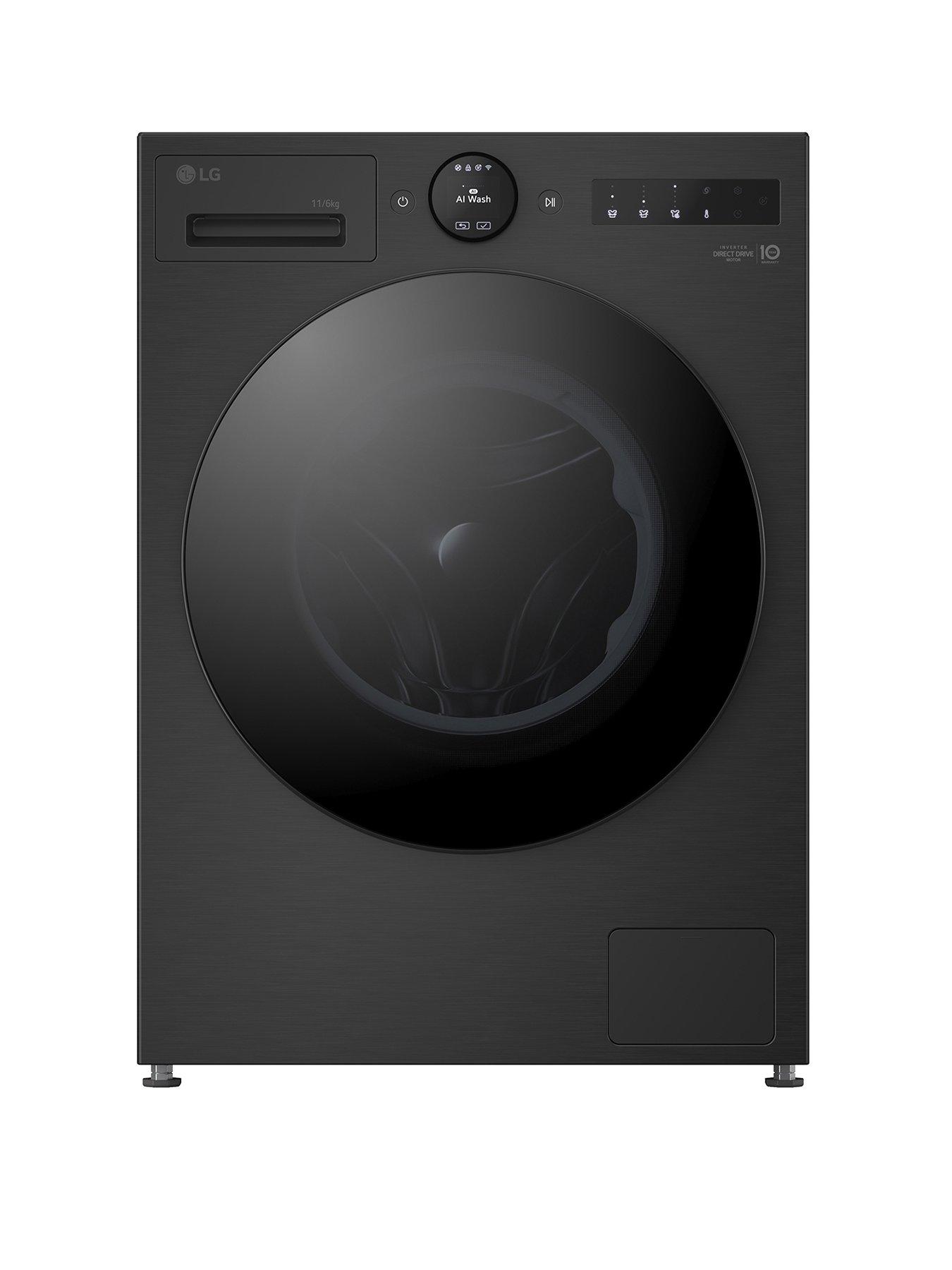 LG Series 7 AI Direct DriveT W4X7016TBB 11 kg Washer Dryer - Matte Black - A-35% / D Rated