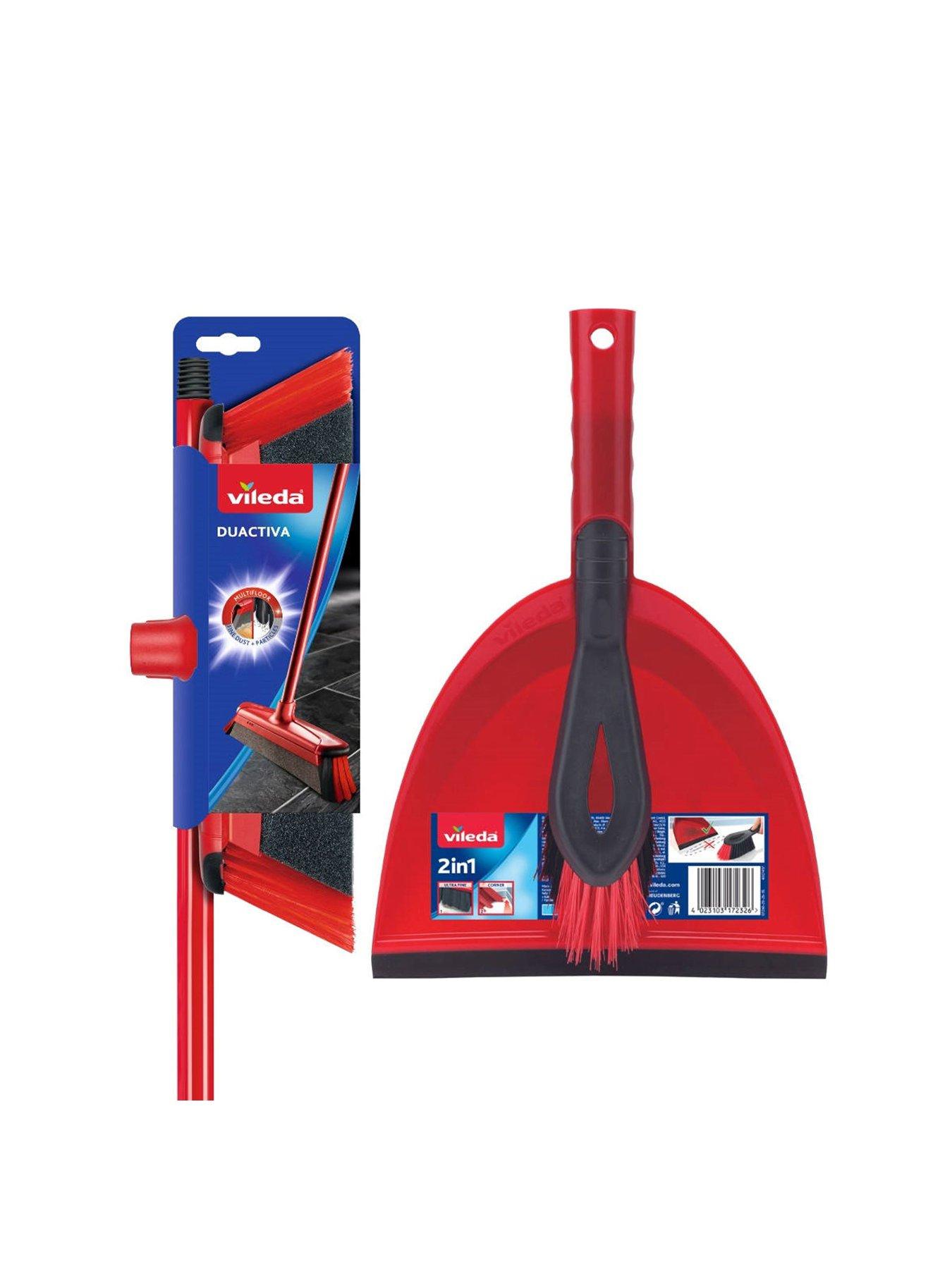Vileda Duactiva 2in1 Broom  &  2in1 Dustpan Set