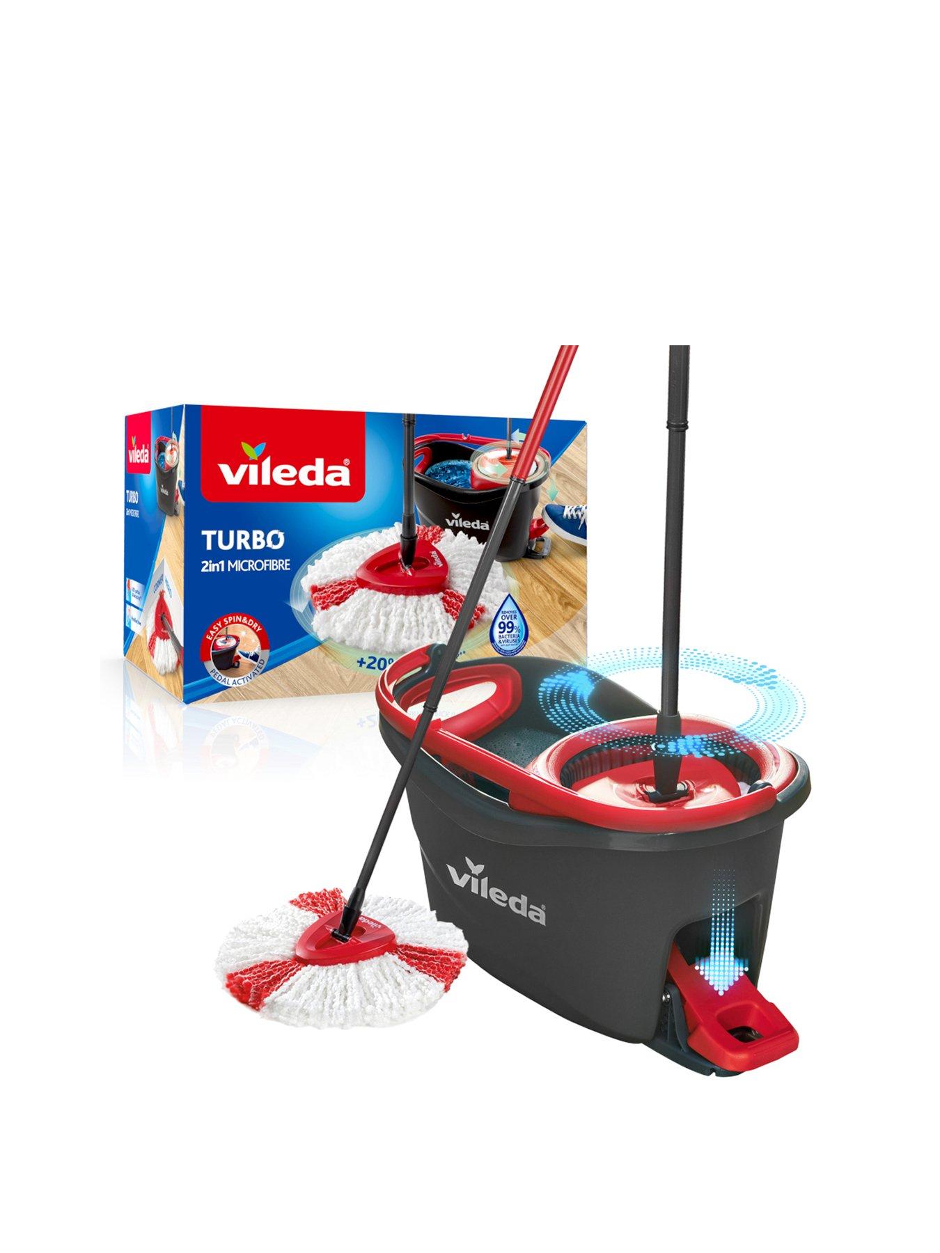 Vileda Turbo 2in1 Spin Mop  &  Bucket Set With Refill