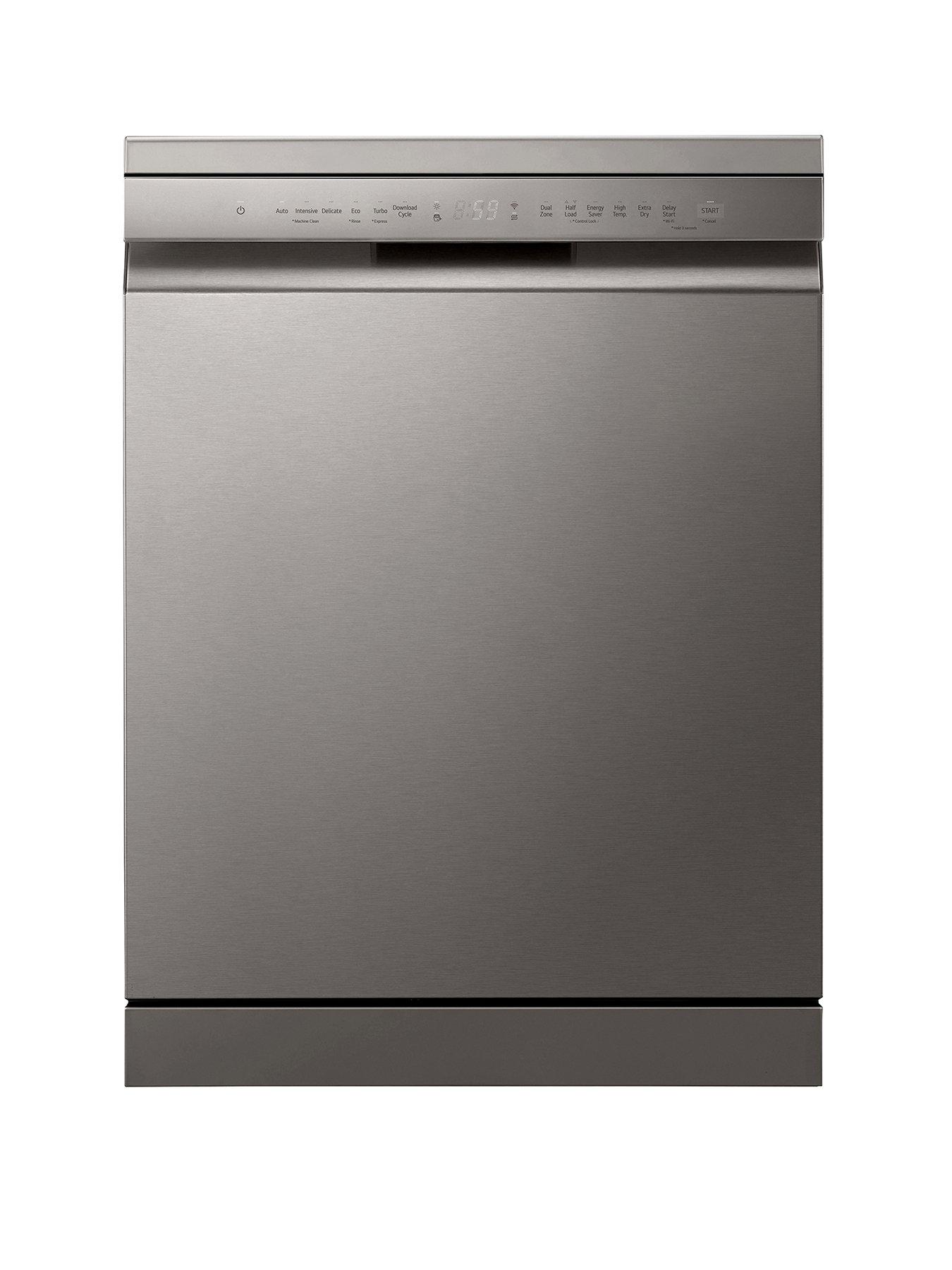 LG DF355FP 14-Setting Auto-Opening Dishwasher - Silver