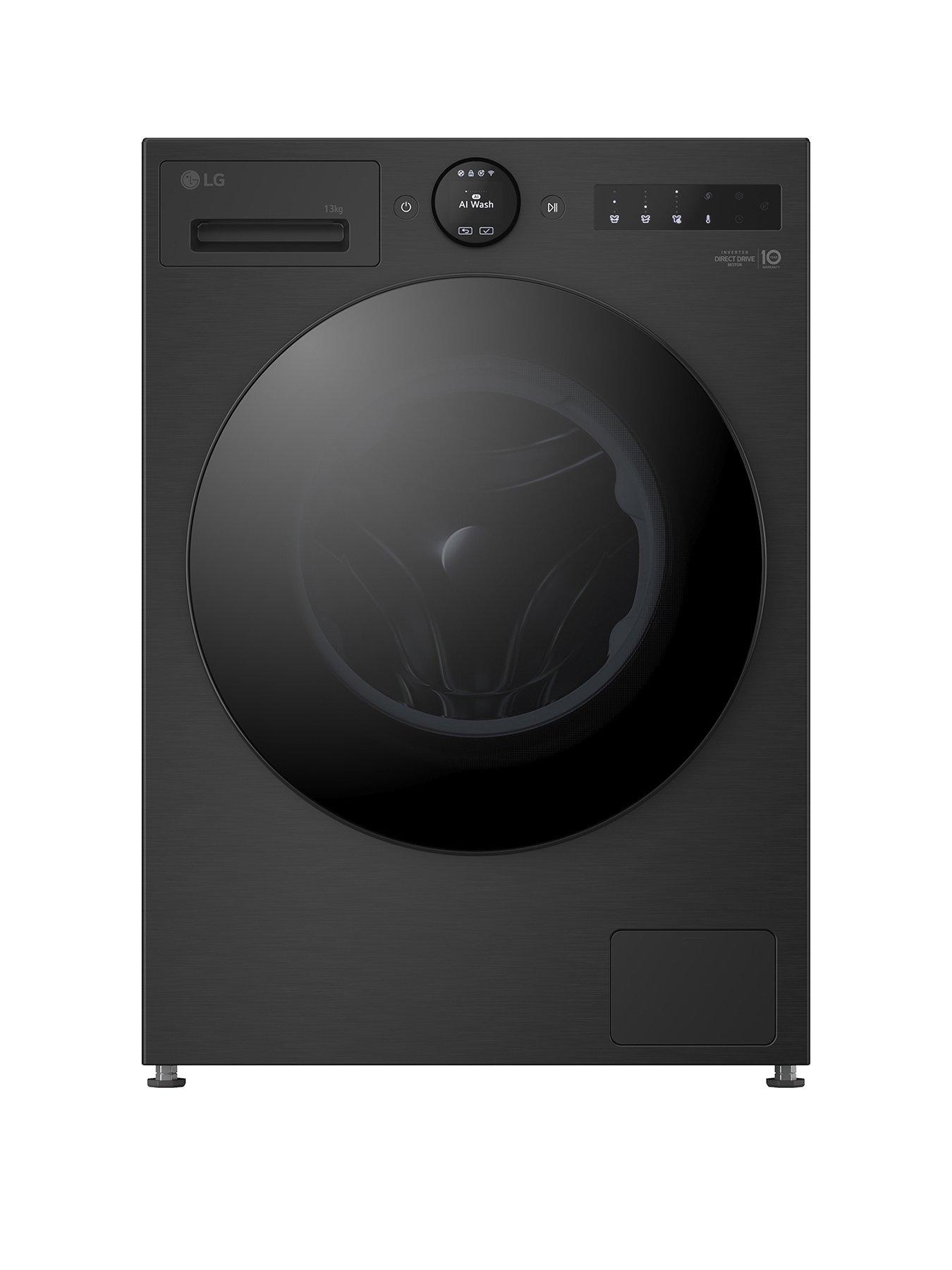 LG Series 7 AI Direct DriveT F4X7513TBB 13 kg Autodose Washing Machine - Matte Black - A-30% Rated