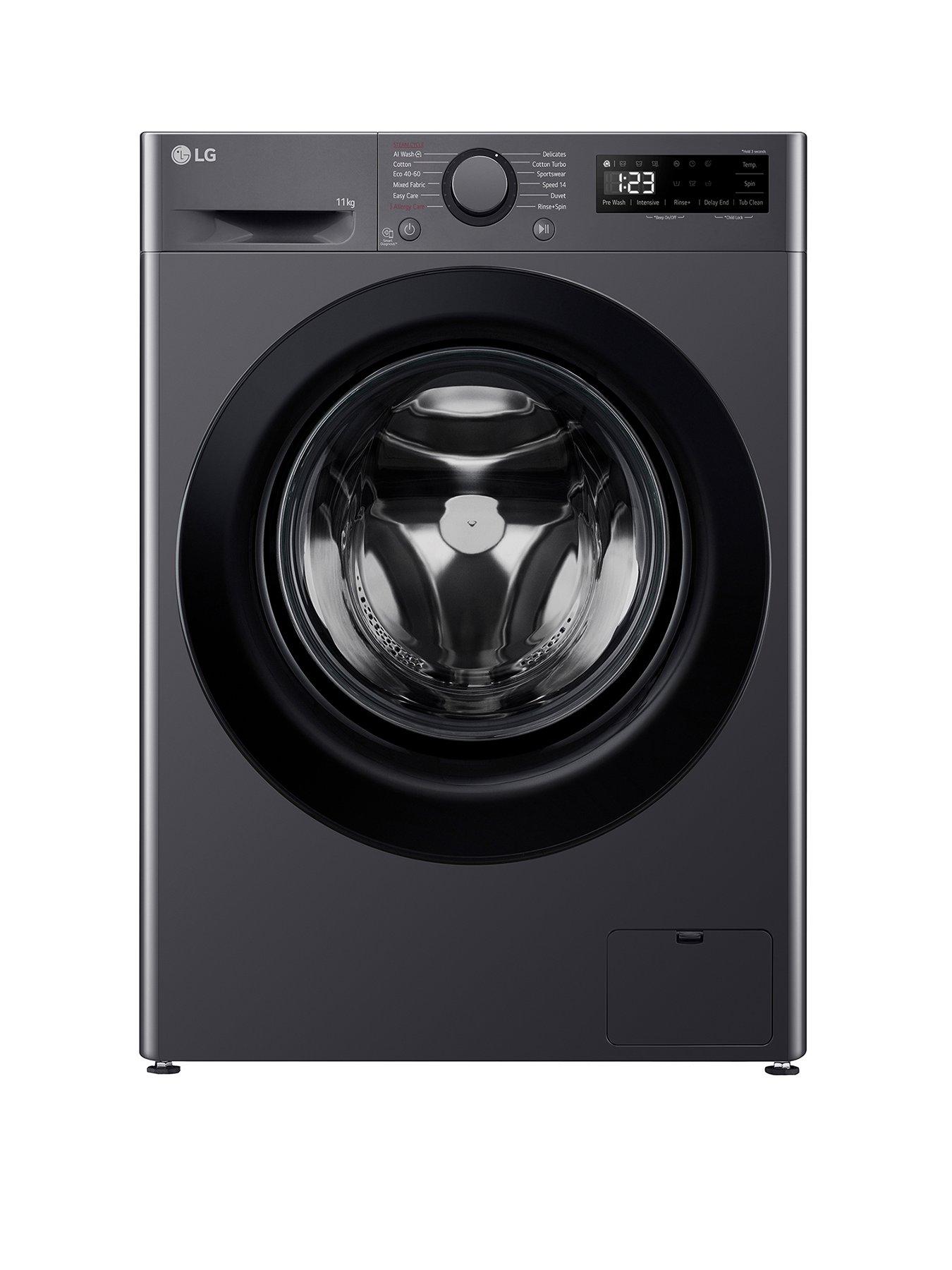 Image 1 of 7 of LG F4Y511GBLN1 11KG 1400 Washing Machine black steel