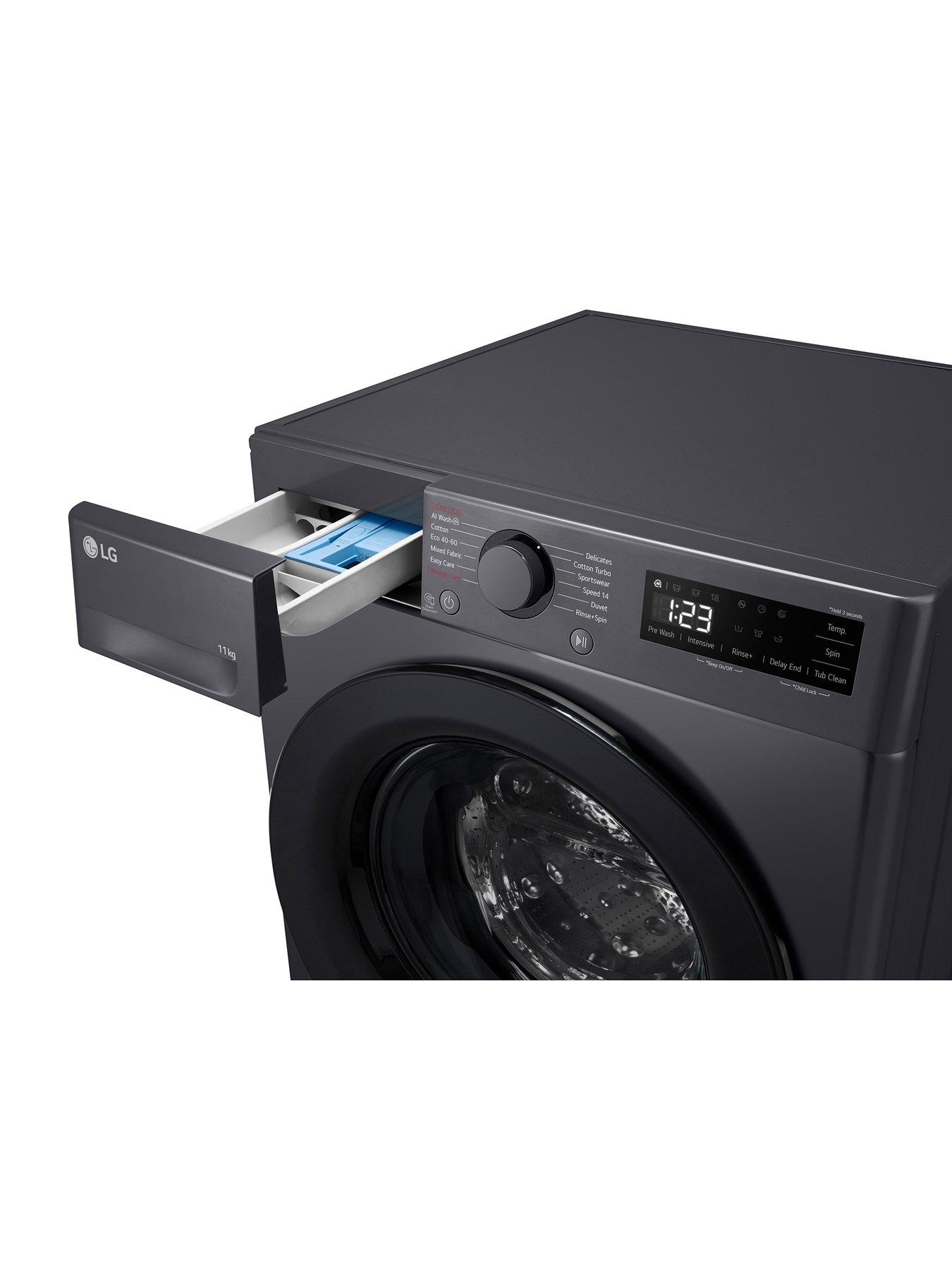 Image 4 of 7 of LG F4Y511GBLN1 11KG 1400 Washing Machine black steel
