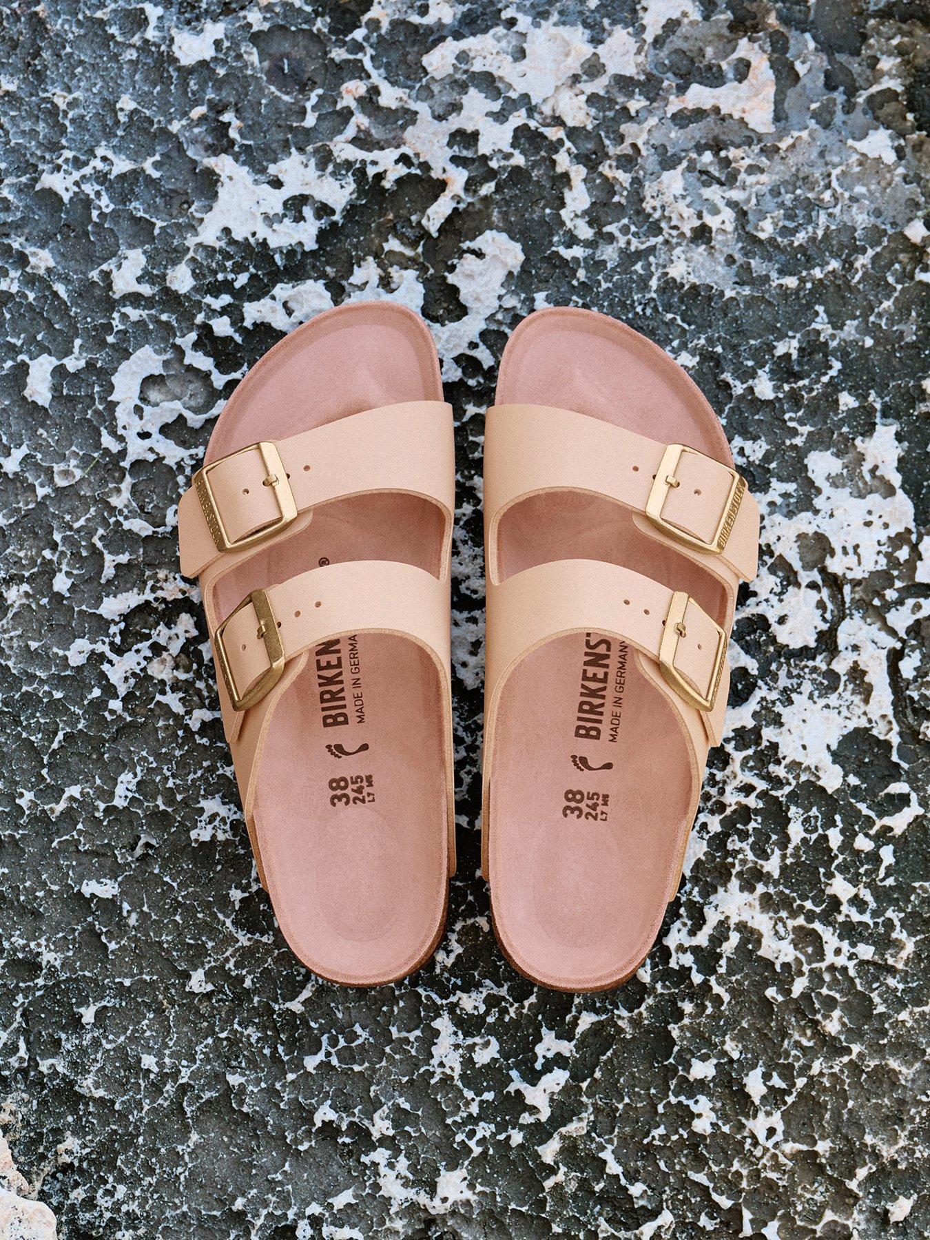 Birkenstock Arizona Birko-Flor Sandals - Triples New Beige/Pink Clay
