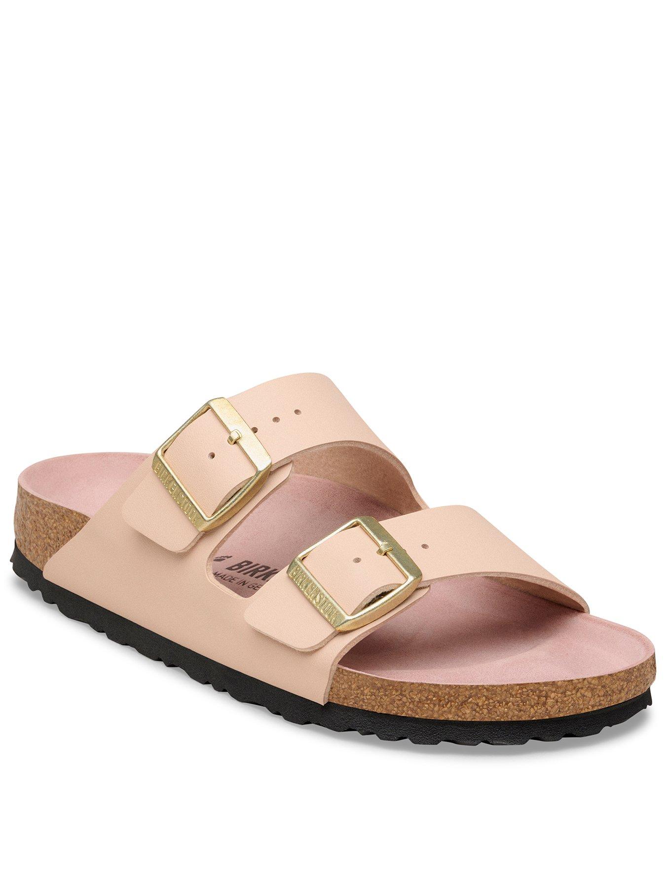Birkenstock Arizona Birko-Flor Sandals - Triples New Beige/Pink Clay