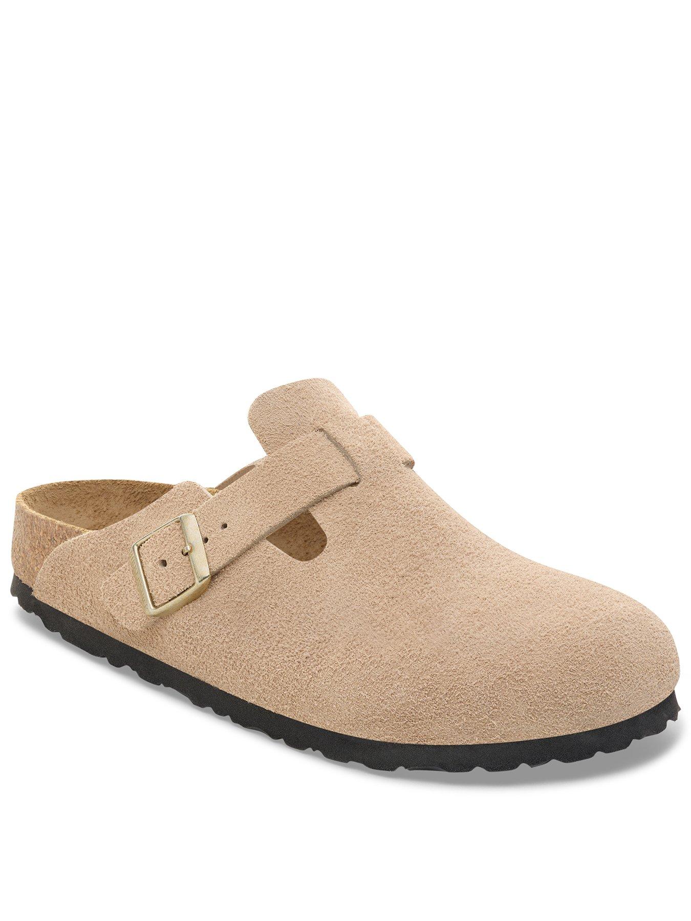 Birkenstock Boston Suede Clog-sandcastle