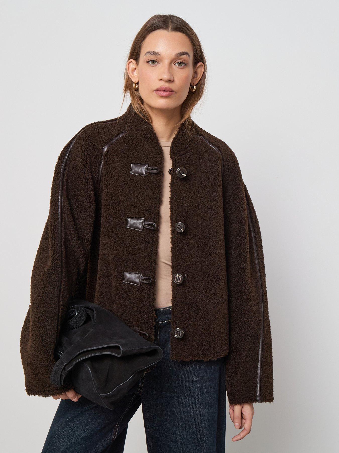 Mango Shearling Effect Reversible Jacket