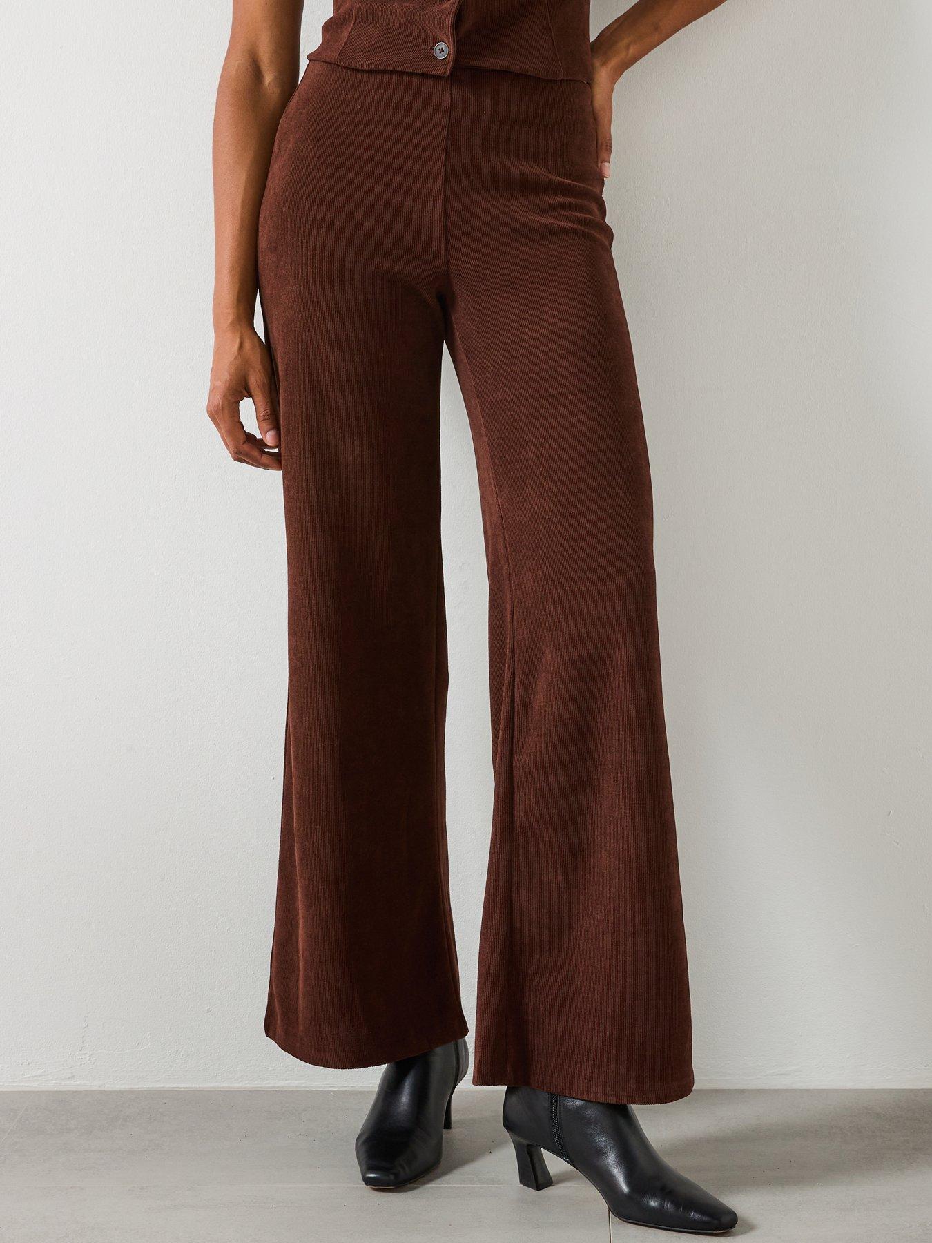Mango Corduroy Trousers With Elastic Waist