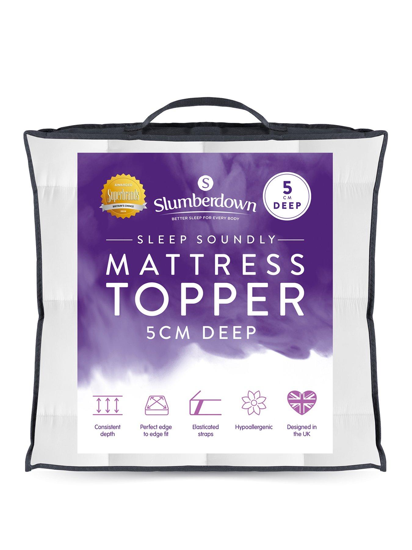 Image 2 of 7 of Slumberdown Sleep Soundly Climate Control Luxury Deep 5cm Mattress Topper