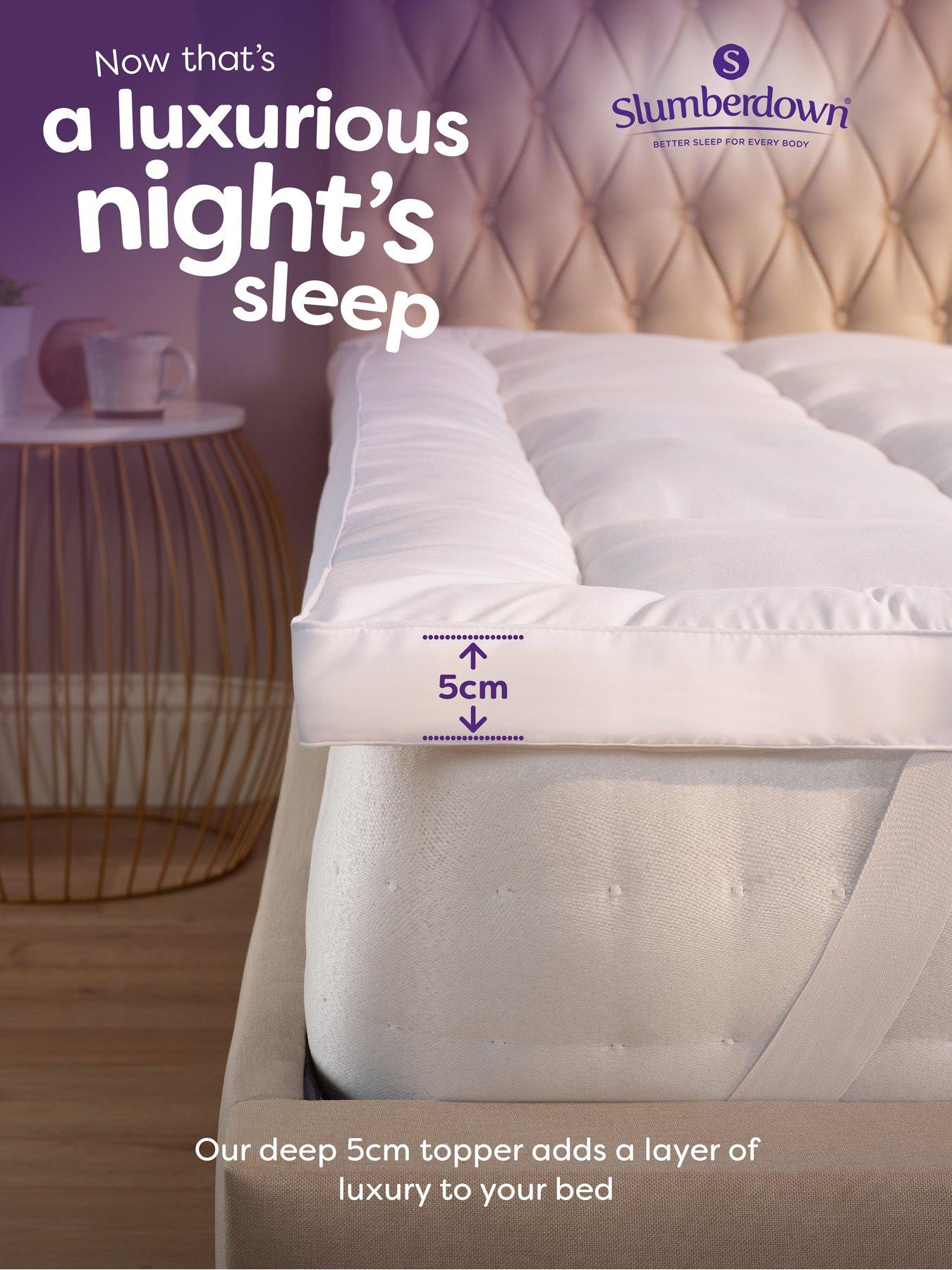 Image 3 of 7 of Slumberdown Sleep Soundly Climate Control Luxury Deep 5cm Mattress Topper