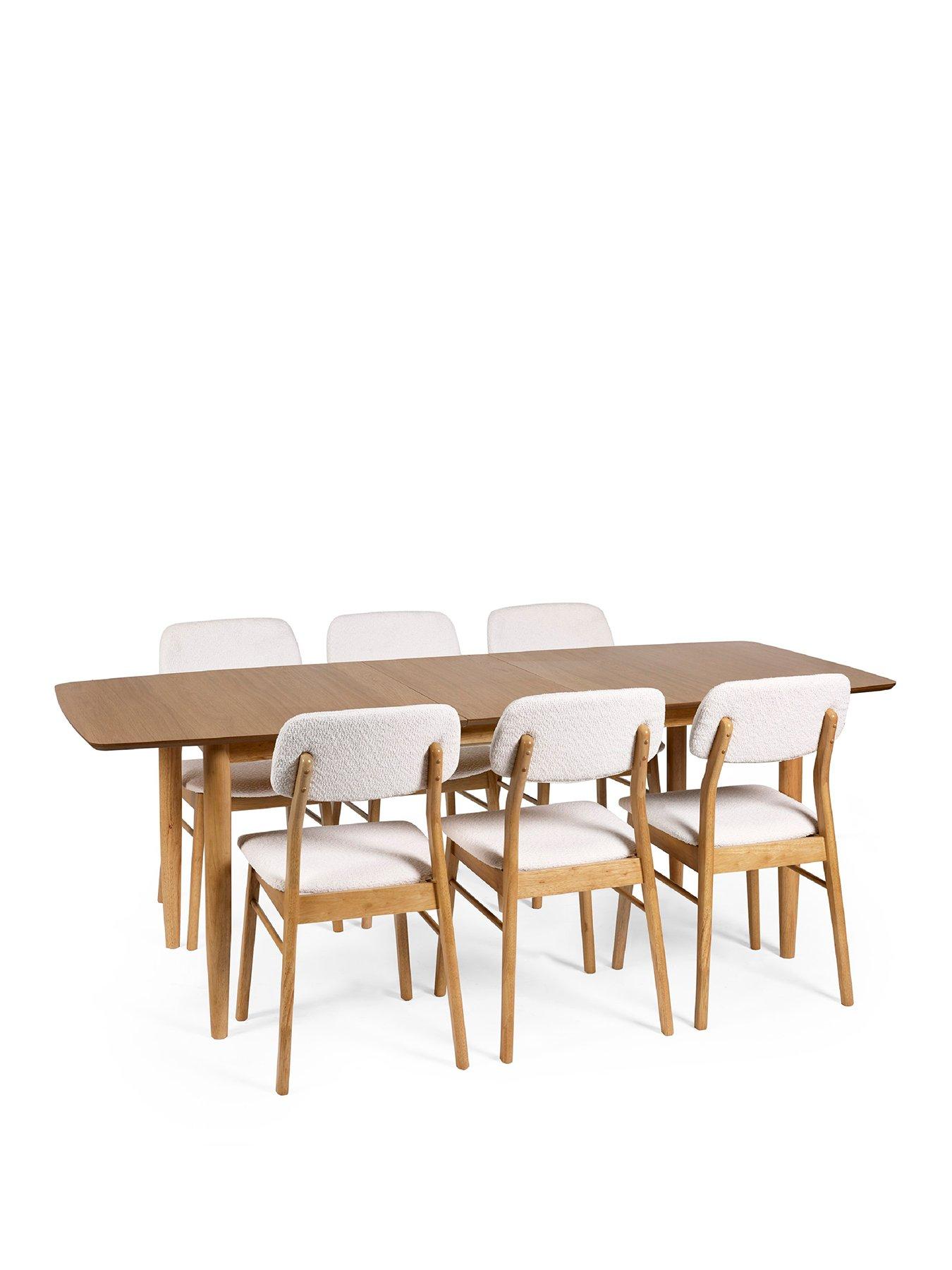 Image 2 of 6 of Julian Bowen Theia Dining Table With Chair Options