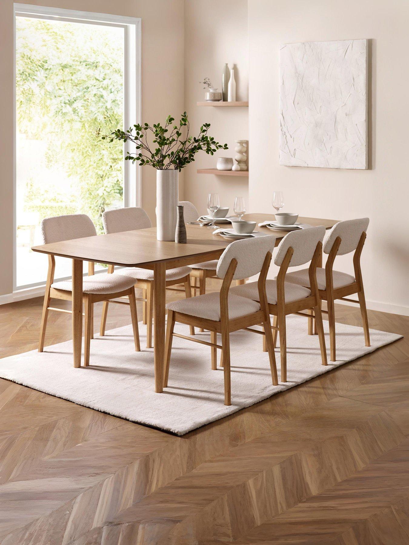 Image 6 of 6 of Julian Bowen Theia Dining Table With Chair Options