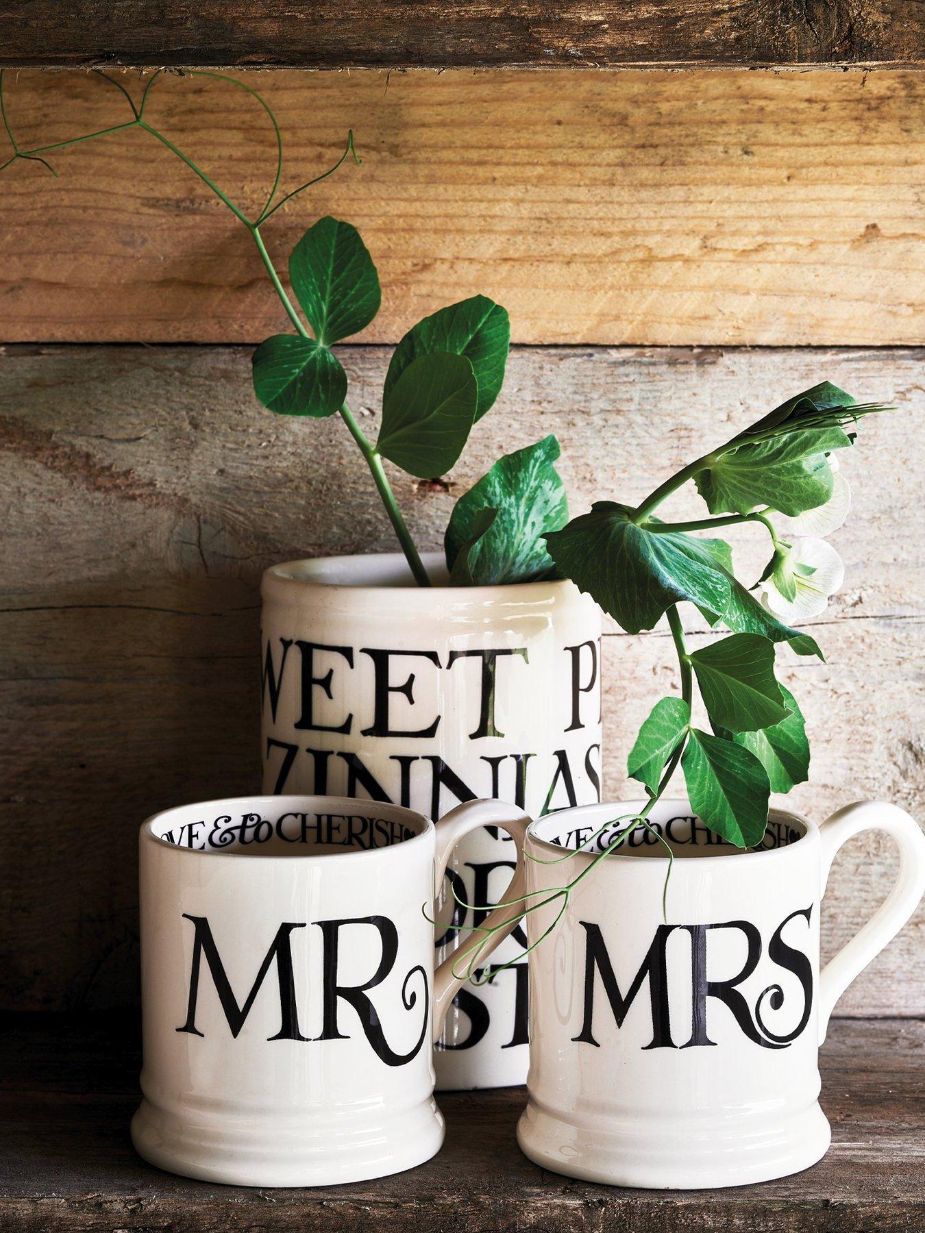 Emma Bridgewater Mr  &  Mrs Set Of 2 Mugs