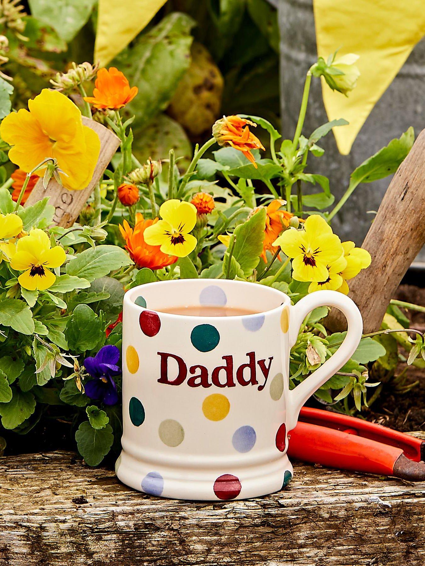 Emma Bridgewater Polka Dot Daddy Single 1/2 Pint Mug