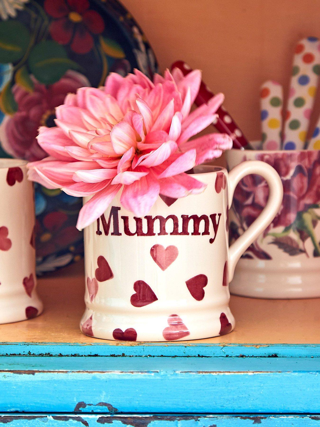 Emma Bridgewater Pink Hearts Mummy Single 1/2 Pint Mug