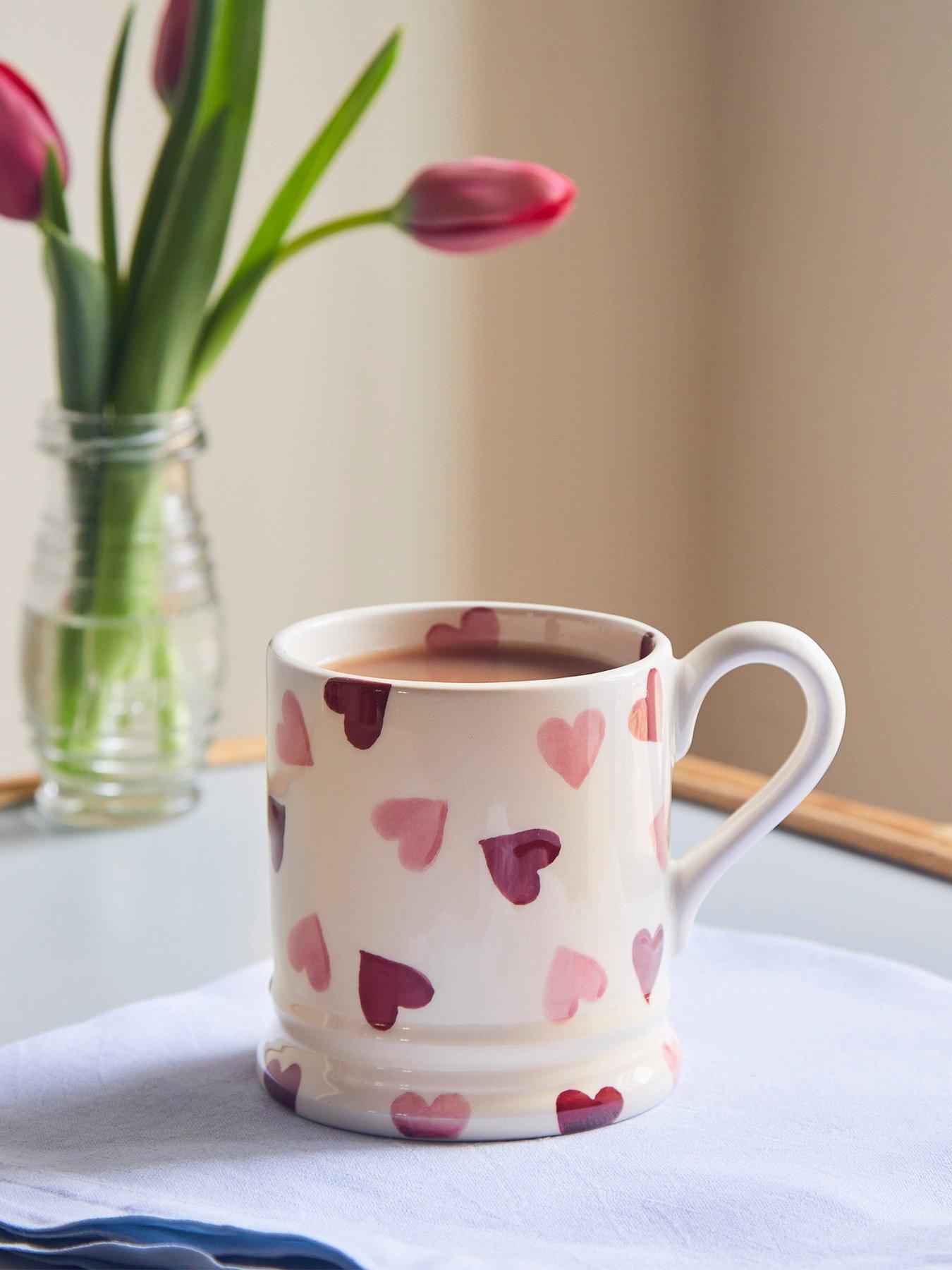 Emma Bridgewater Pink Hearts Single 1/2 Pint Mug