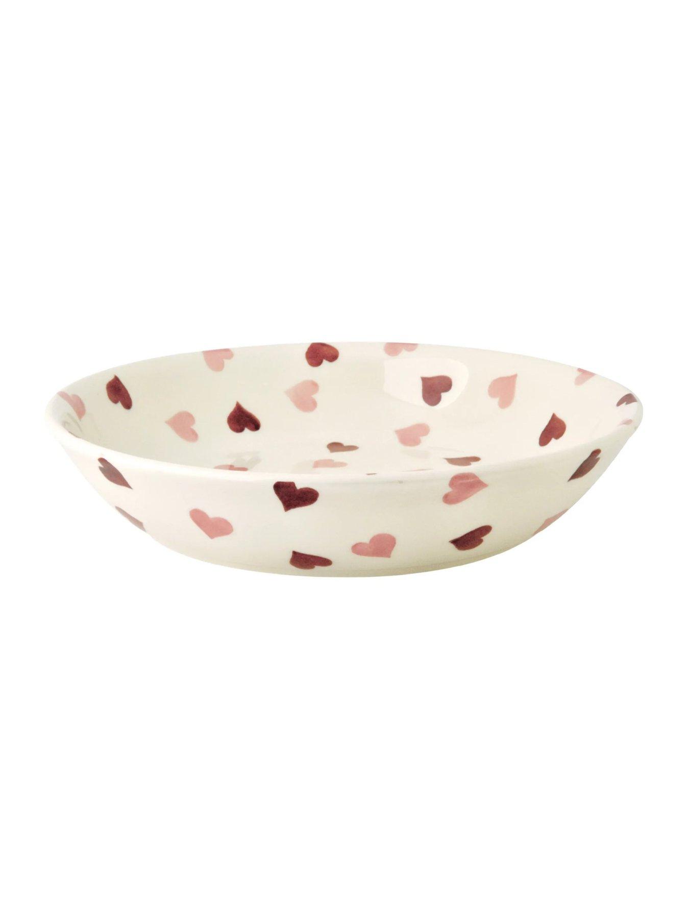 undefined Pink Hearts Medium Pasta Bowl