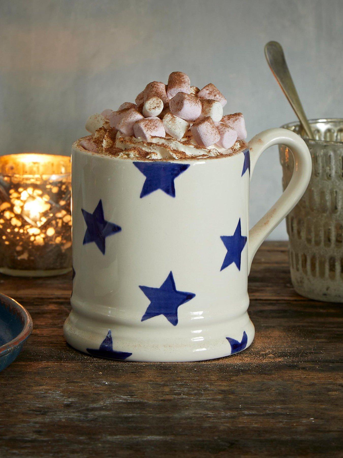 Emma Bridgewater Blue Star Single 1/2 Pint Mug