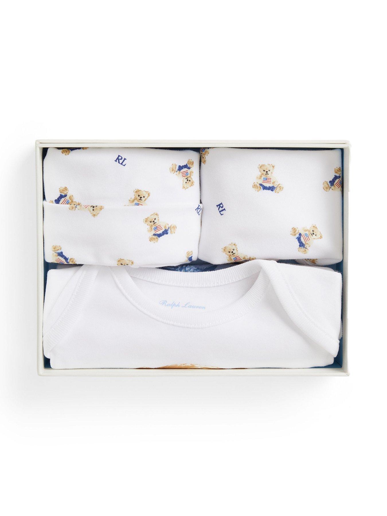 Polo Ralph Lauren Baby Boys Bear Gift Box Set - White | Very